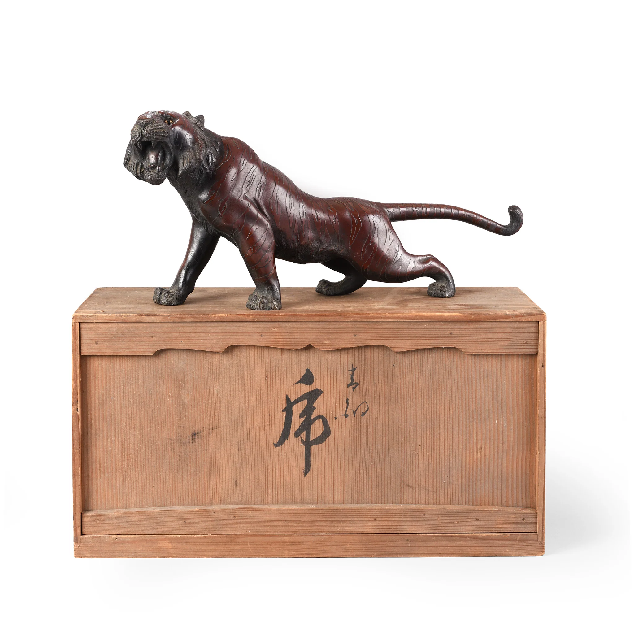 Japanese Bronze Tiger Okimono - Showa Era - Image 2
