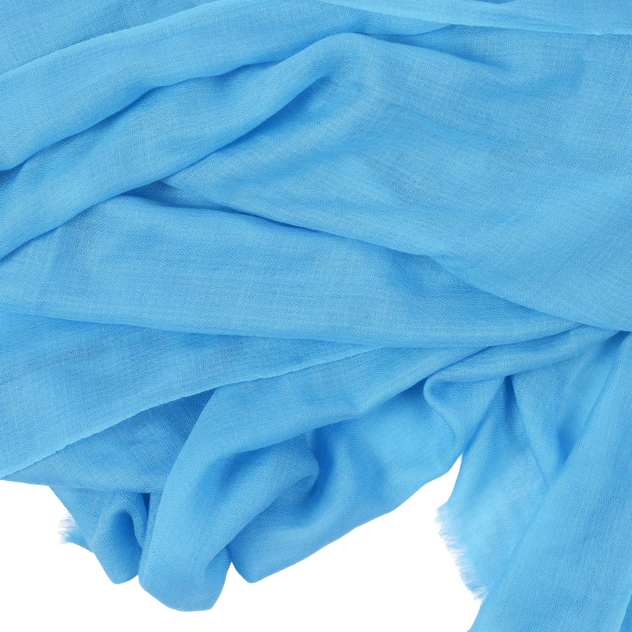 Handmade Turquise Blue Shawl - 100% Cashmere - Image 3