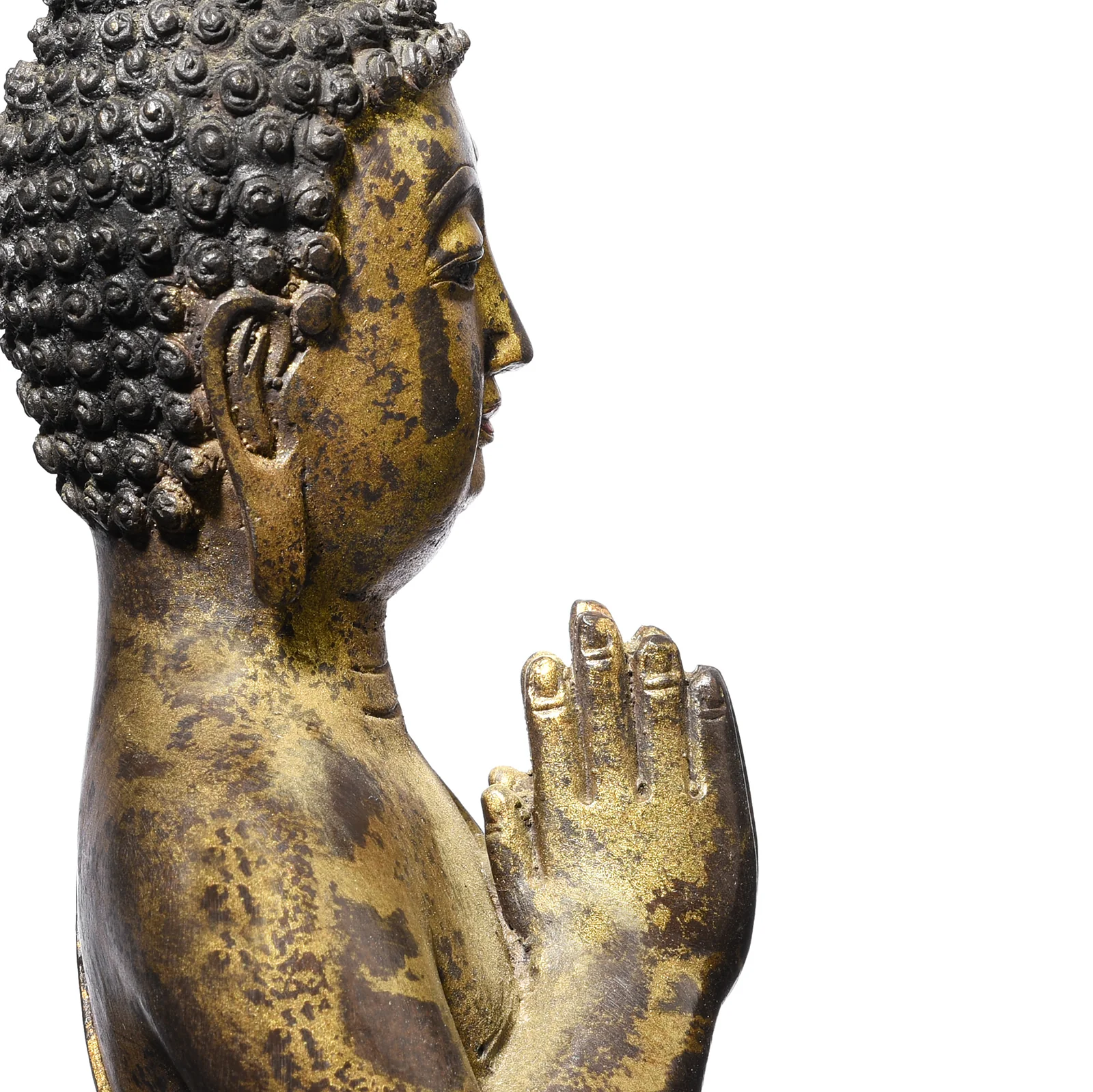 Kneeling Brass Buddha - Image 6