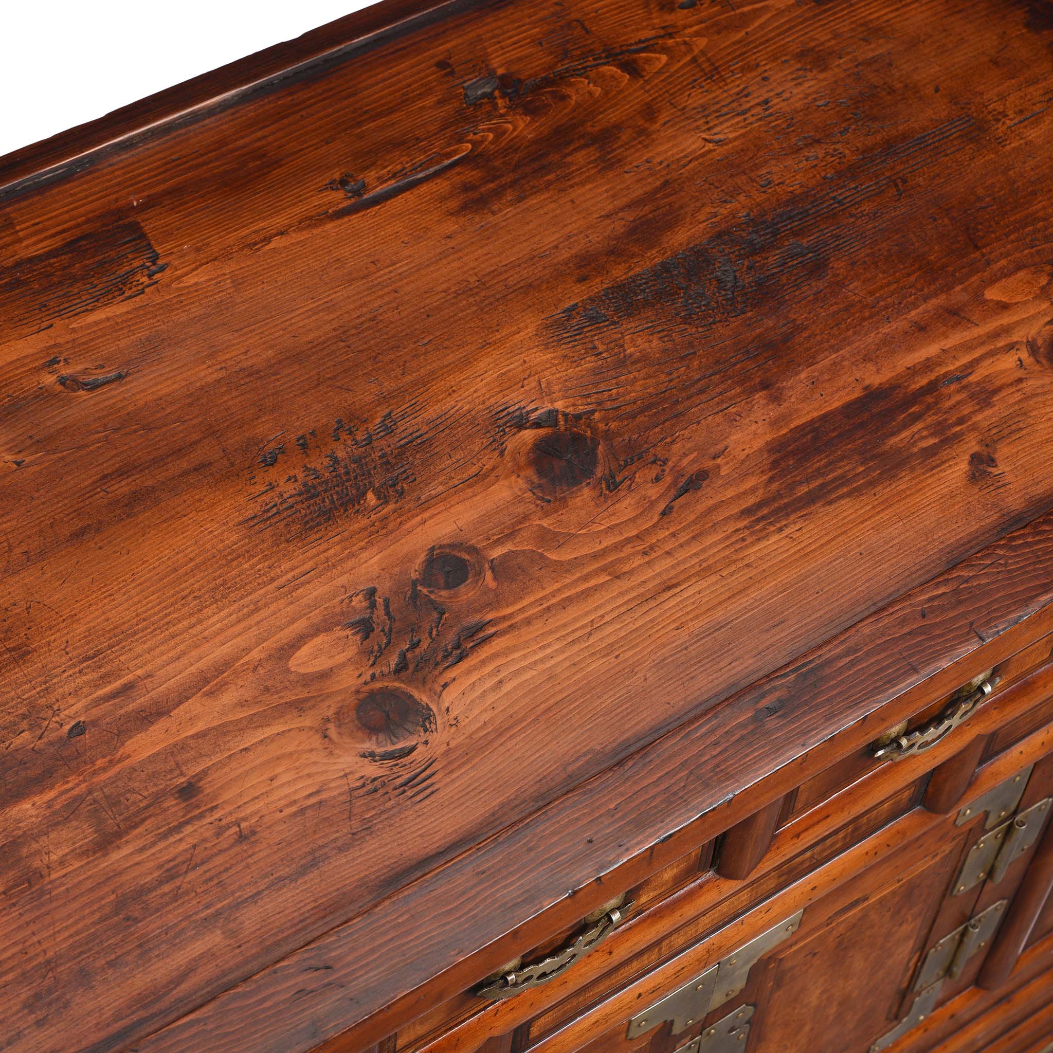 Burr Elm Korean Morijang Side Cabinet - Early 20thC - Image 11