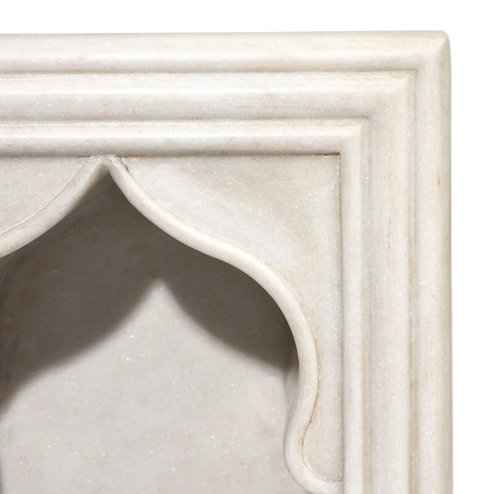 Large Marble Mughal Single Lamp Niche - Mughal Style - Image 4