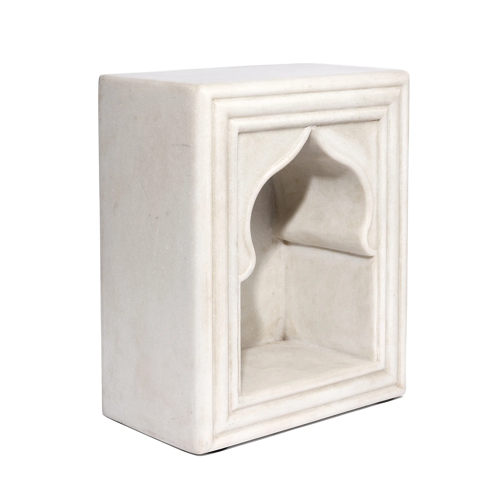 Large Marble Mughal Single Lamp Niche - Mughal Style - Image 5