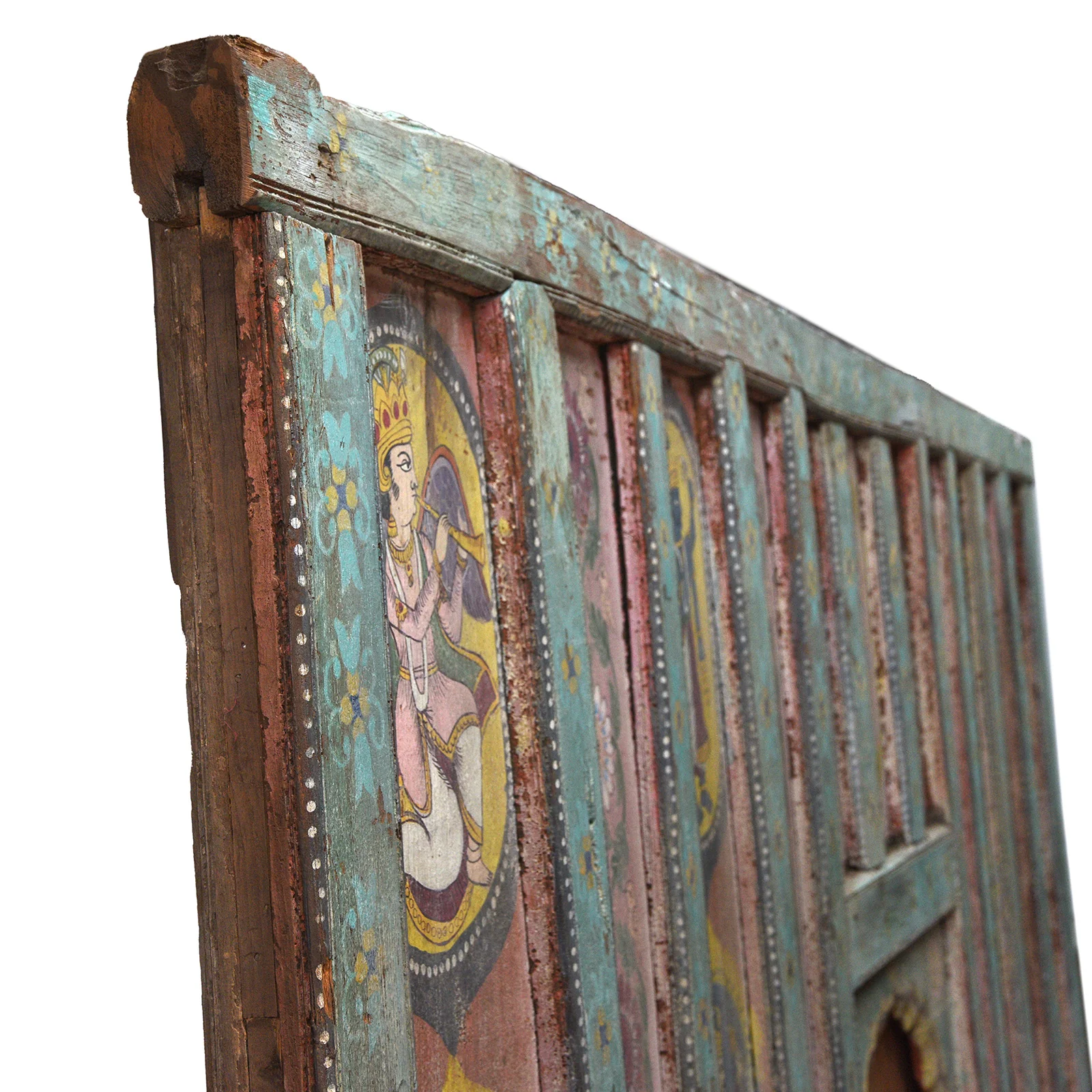 Large Painted Interior Balcony From Kutch - Image 10