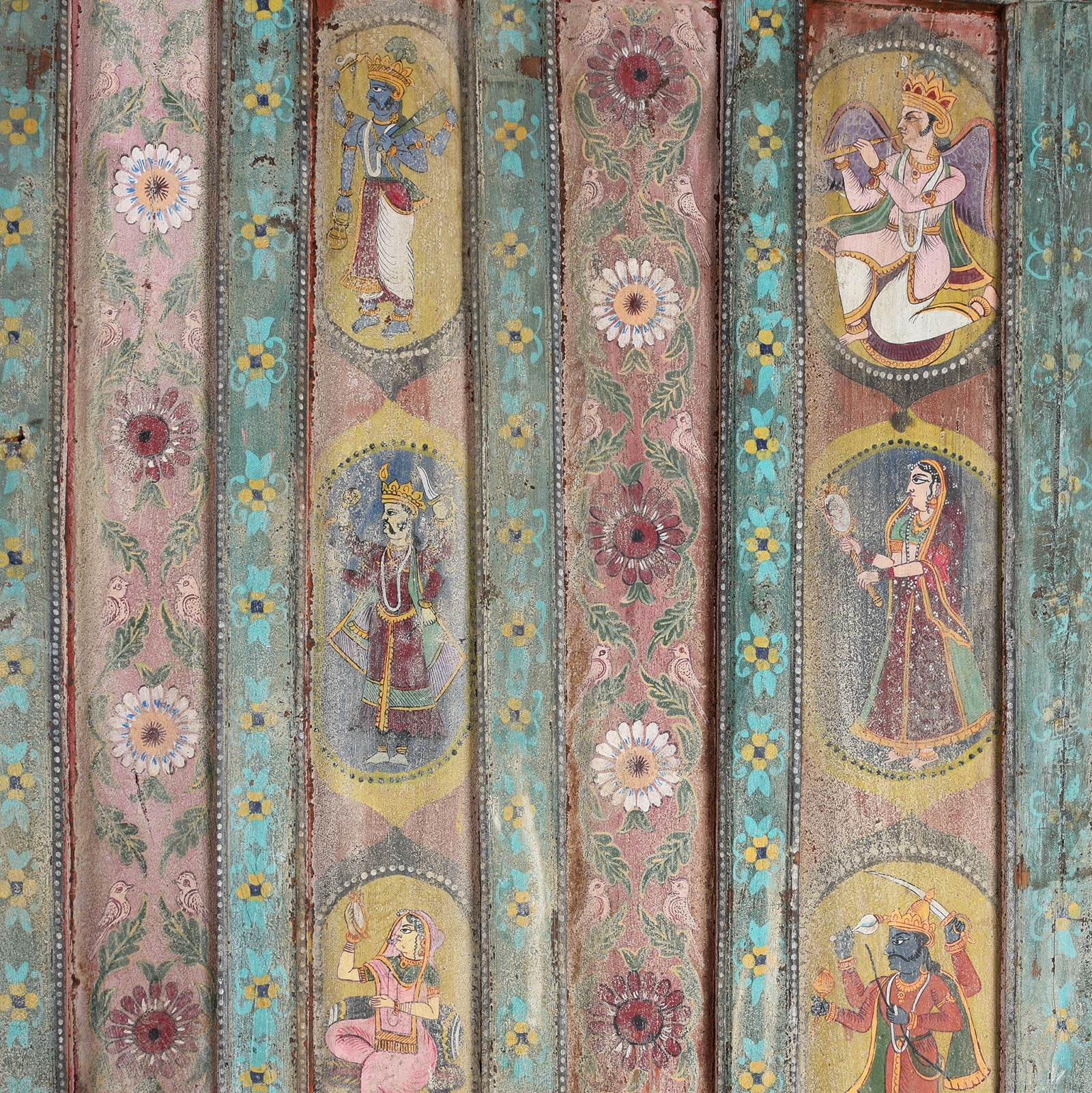 Large Painted Interior Balcony From Kutch - Image 5