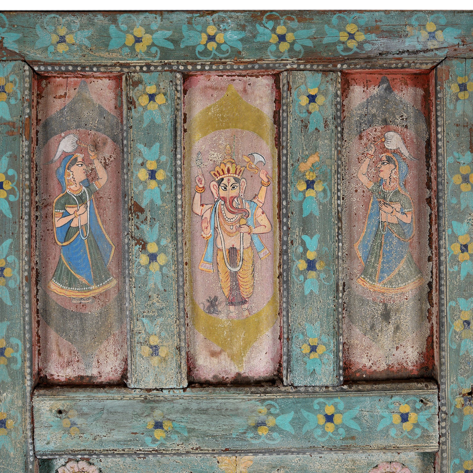 Large Painted Interior Balcony From Kutch - Image 8