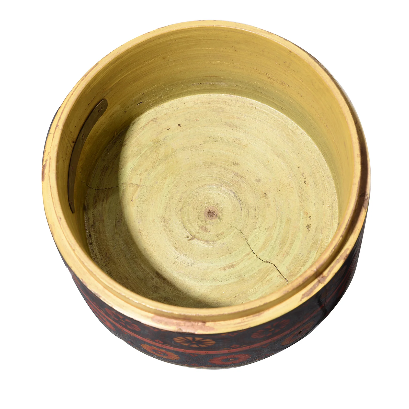 Large Scratchwork Lacquer Pot From Chiniot, Punjab - Late 19th Century - Image 5
