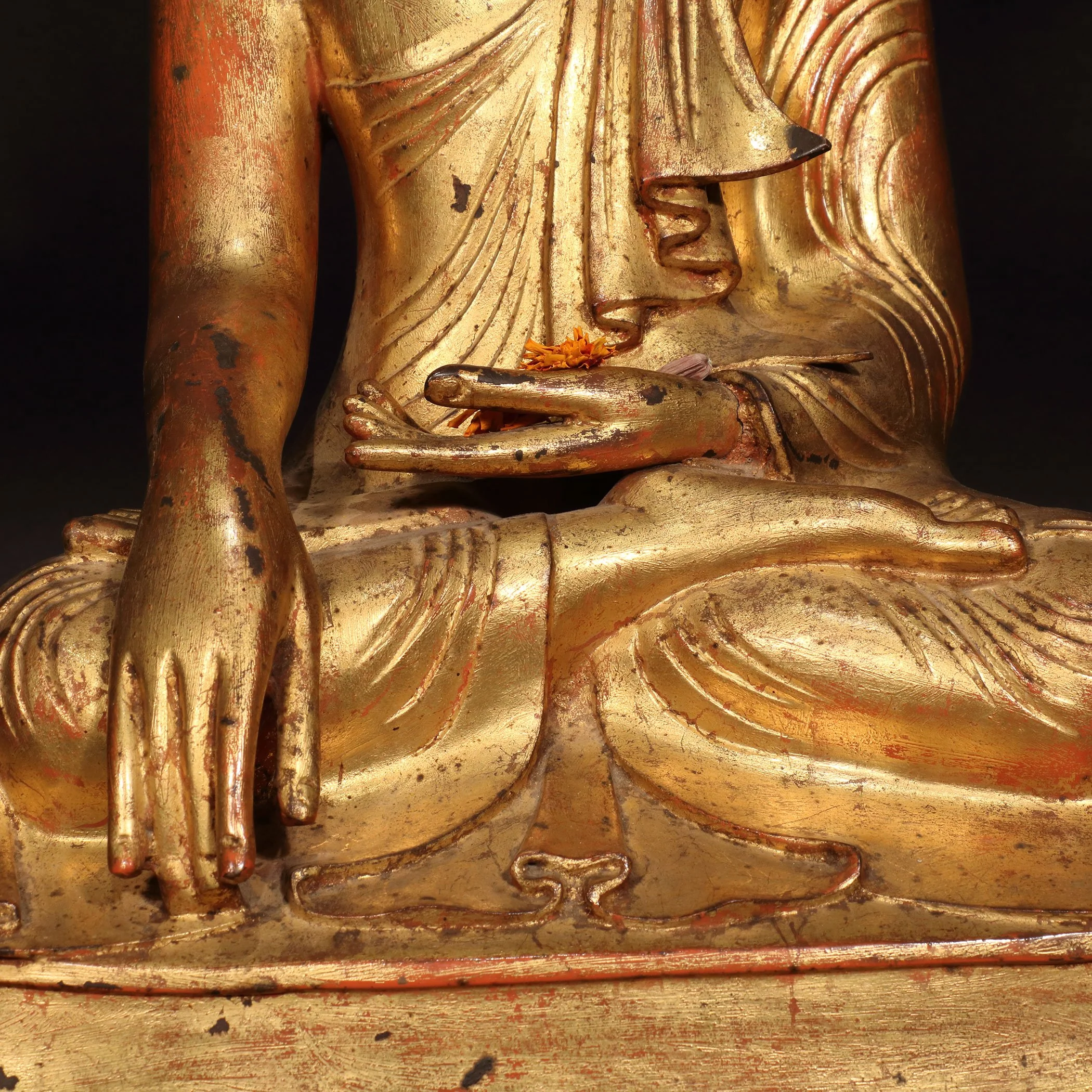 Gilded Bronze Burmese Buddha - 19thC - Image 4