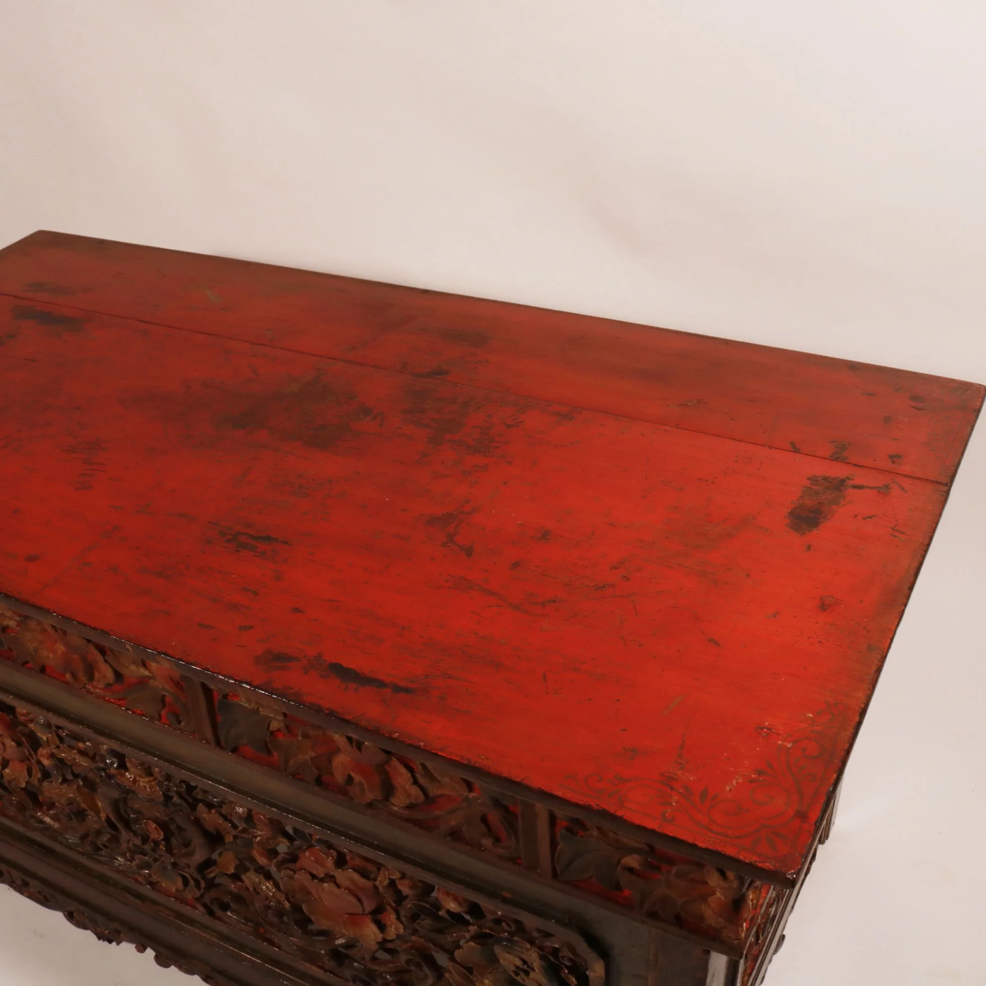 Painted & Carved Choksar - Prayer Table from Tibet - Image 2