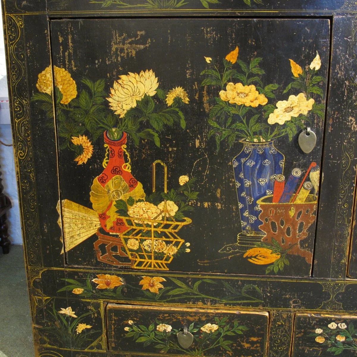 Painted Sideboard From Mongolia - 19thC - Image 3