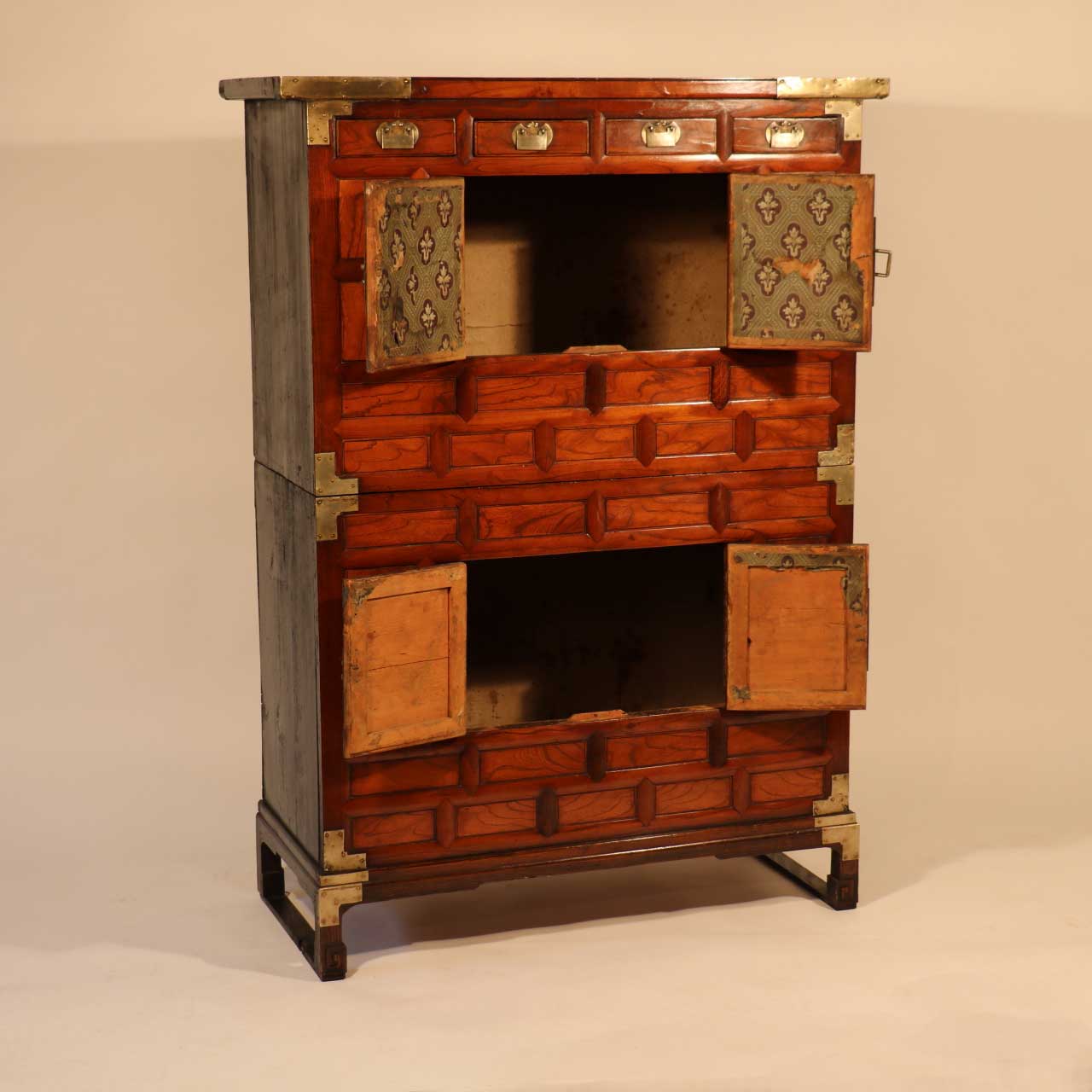 Korean Cabinet - late 19thC - Zelkova Wood Front - Image 5