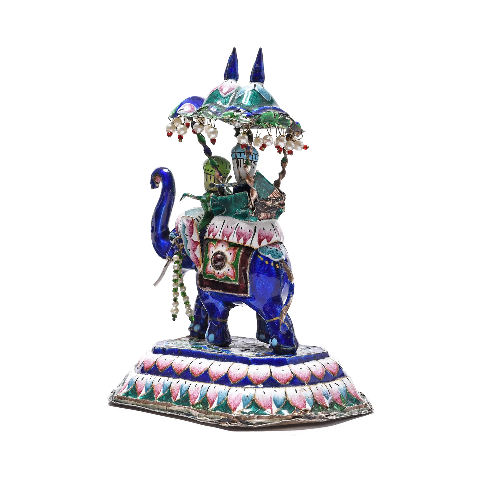 Meenakari Enamel Elephant From Varanasi - Ca 1950 - Image 5