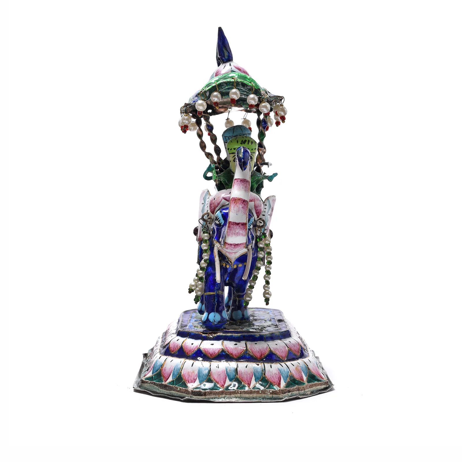 Meenakari Enamel Elephant From Varanasi - Ca 1950 - Image 6