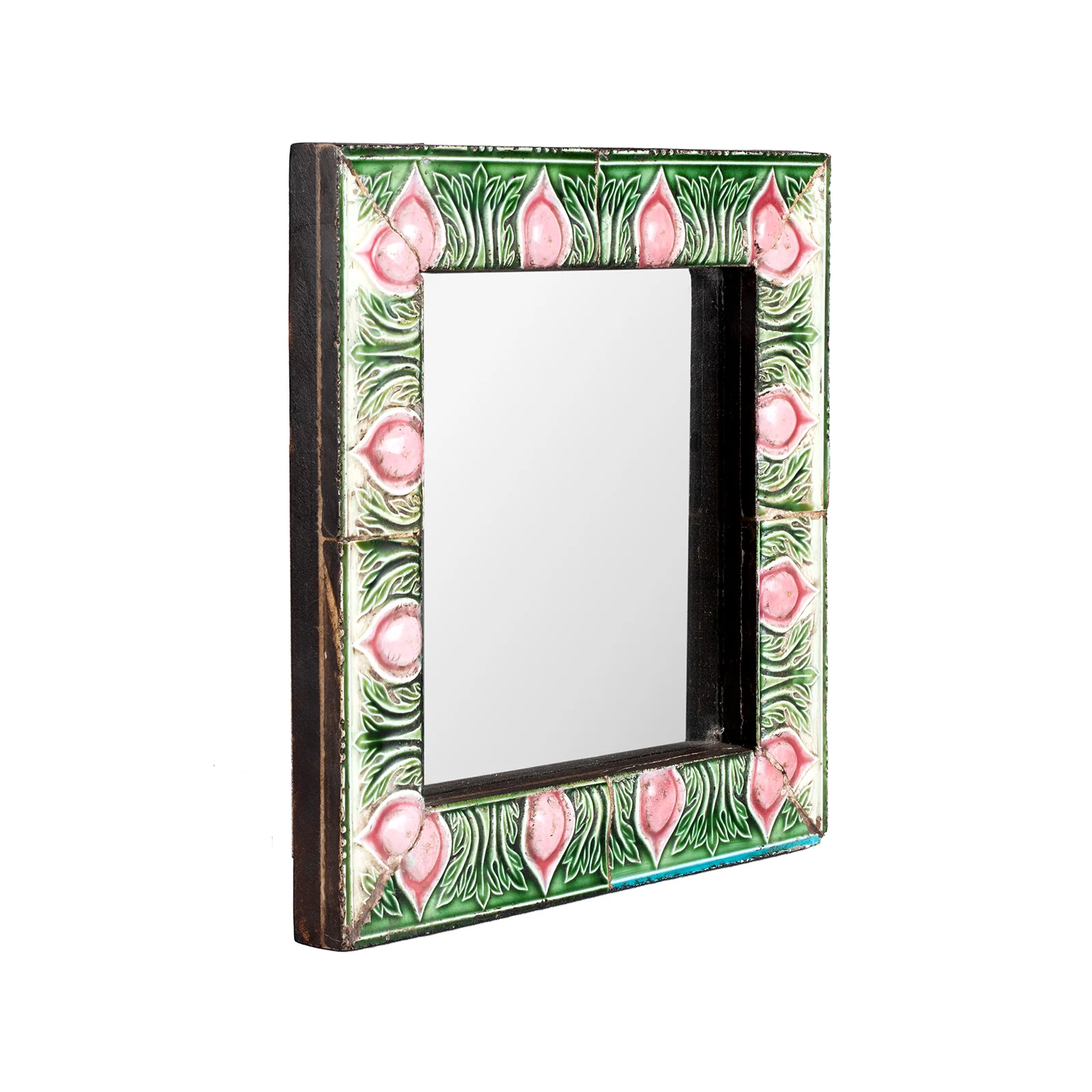 Small Mirror Made From Old Peranakan Ceramic Tiles - Image 7