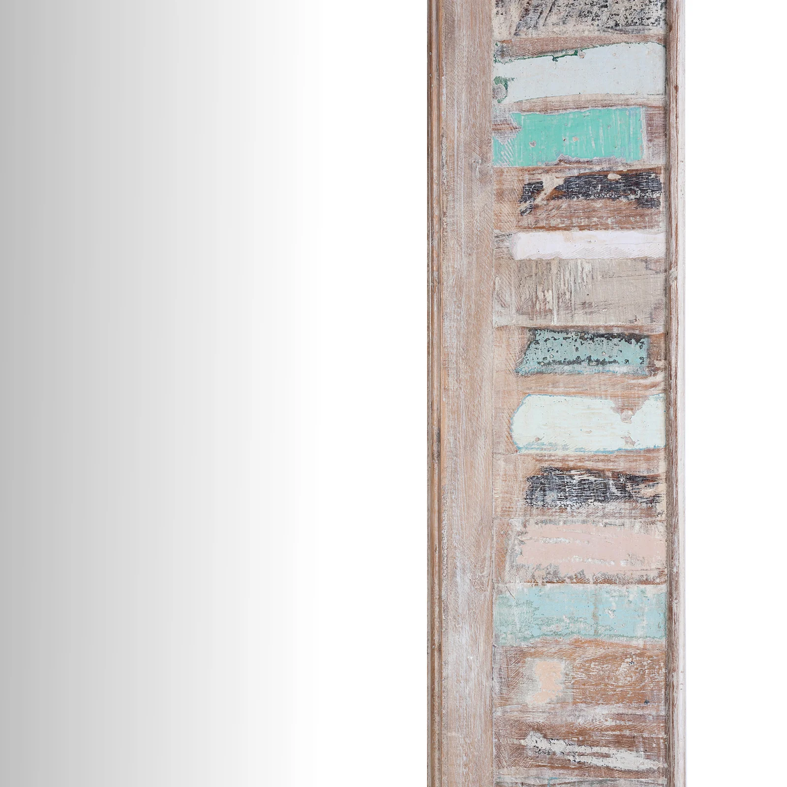 Painted Mirror Made From Reclaimed Teak - Image 6