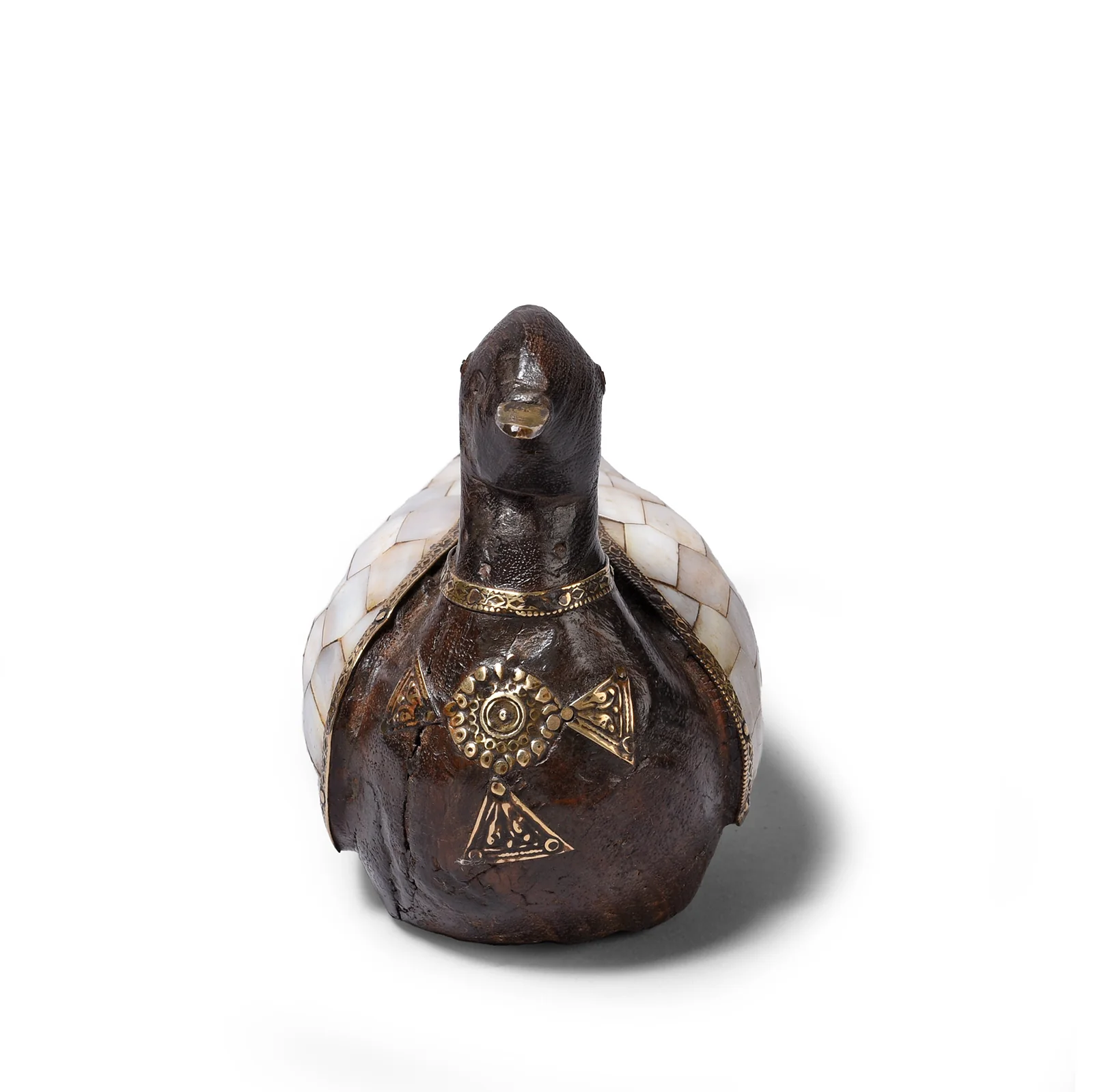 Vintage Indian Mother Of Pearl Inlay Duck - Image 6