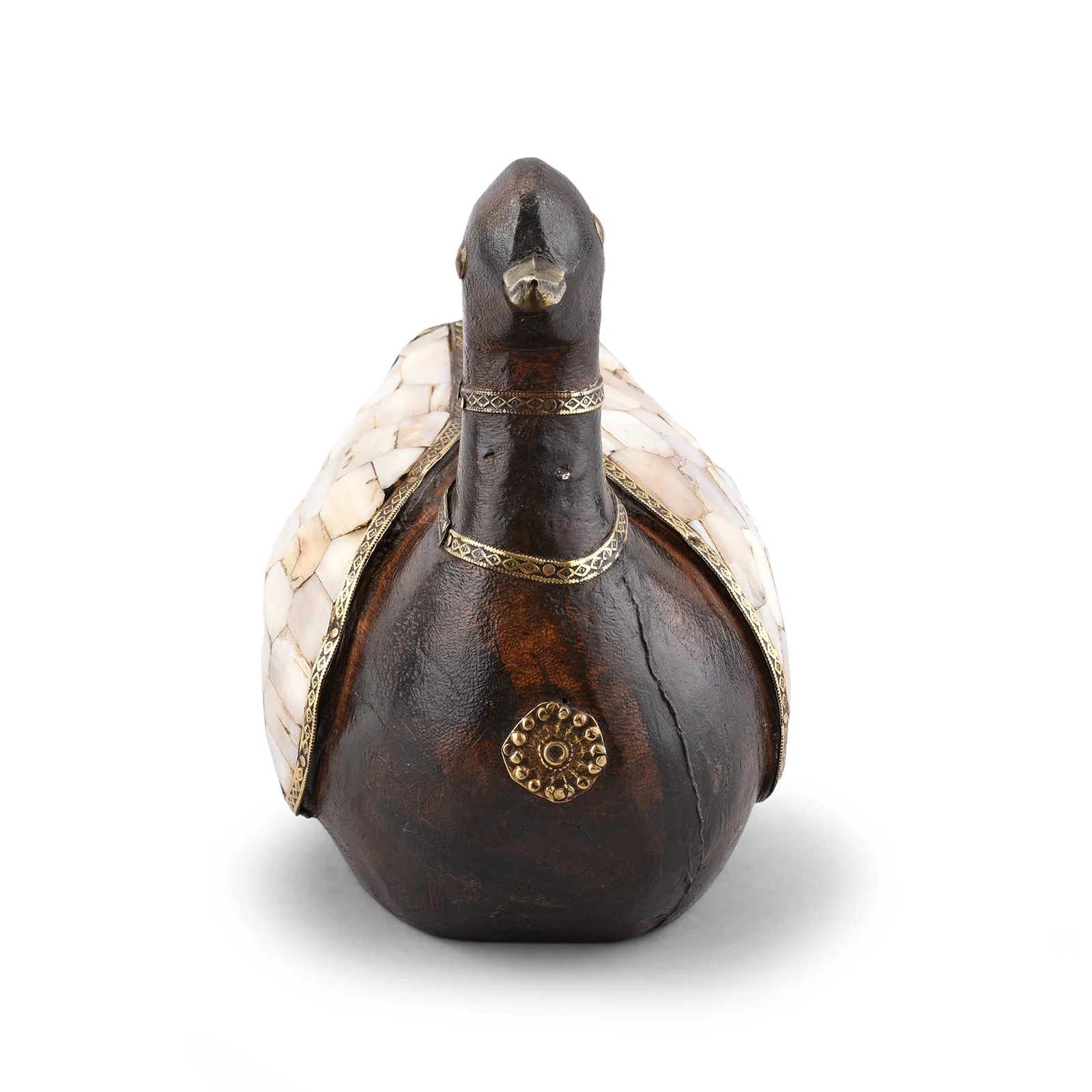 Vintage Indian Mother Of Pearl Inlay Duck - Image 9