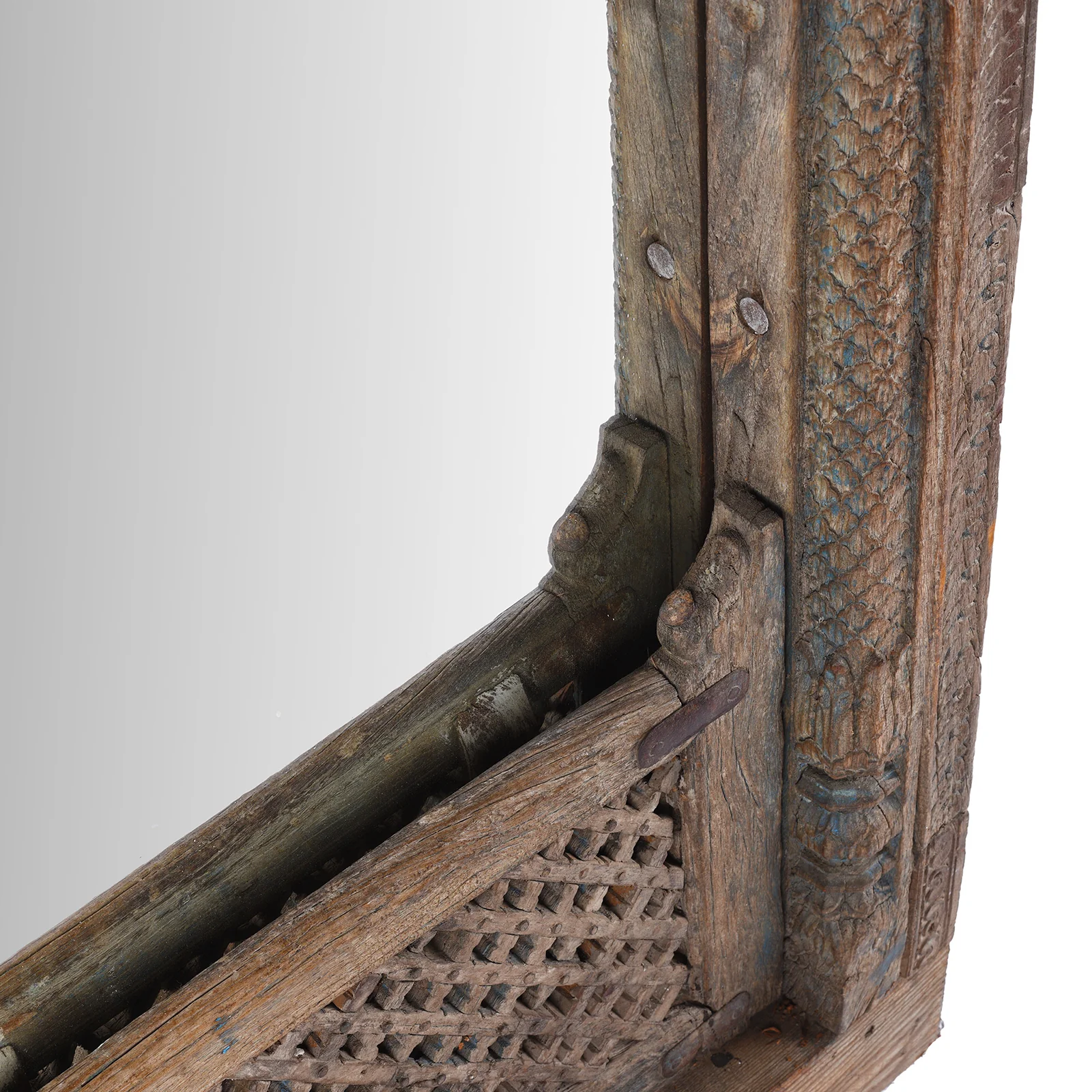 Carved Window Mirror From Haryana - 18th Century - Image 5