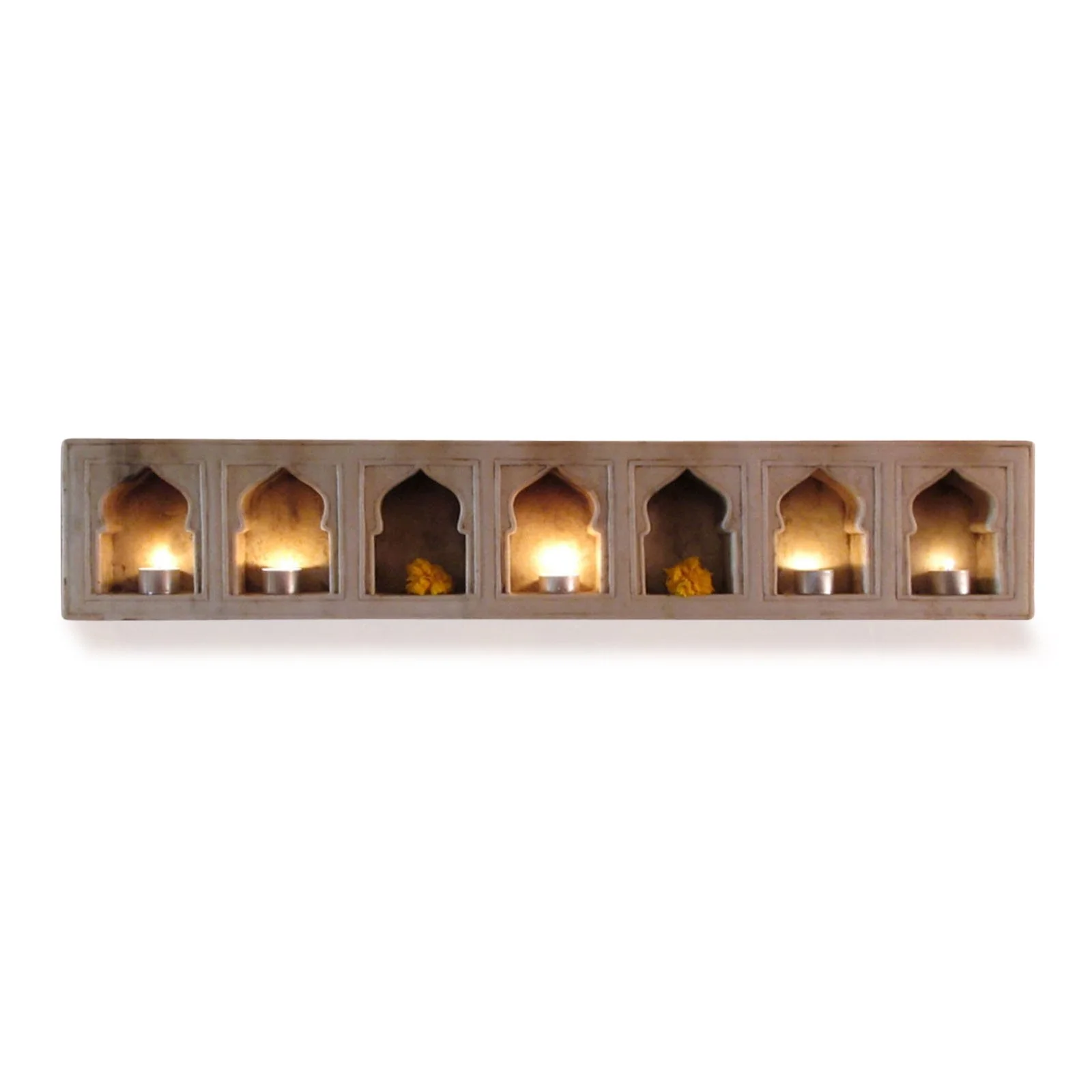 White Marble Lamp Niche - Mughal Style - Image 5