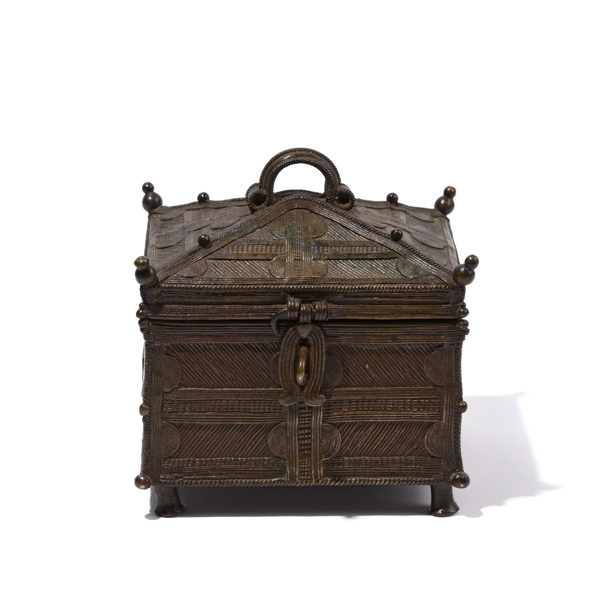 Old Brass Dhokra Money Box From Orissa - Late 19thC - Image 3