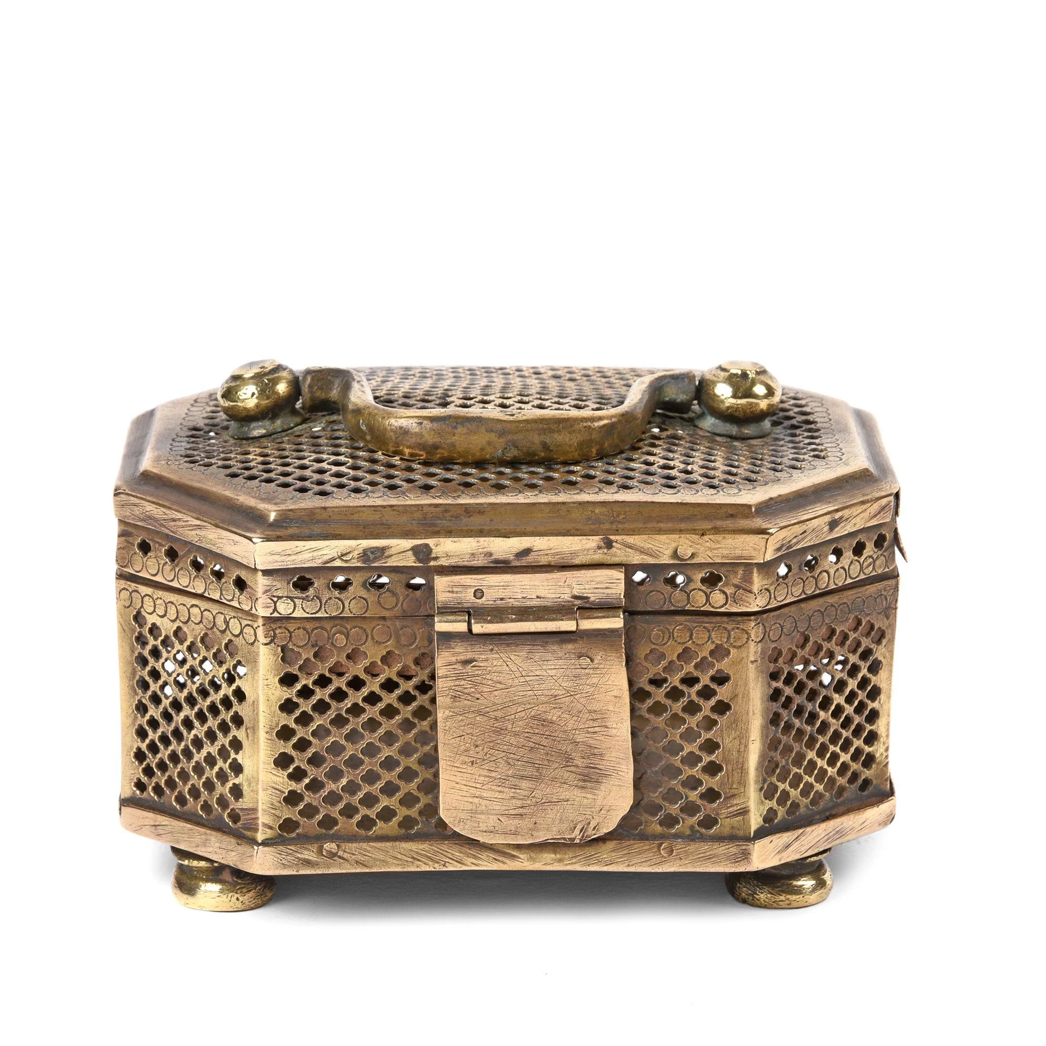 Old Brass Pandan Box From India - Ca 85 yrs old - Image 4