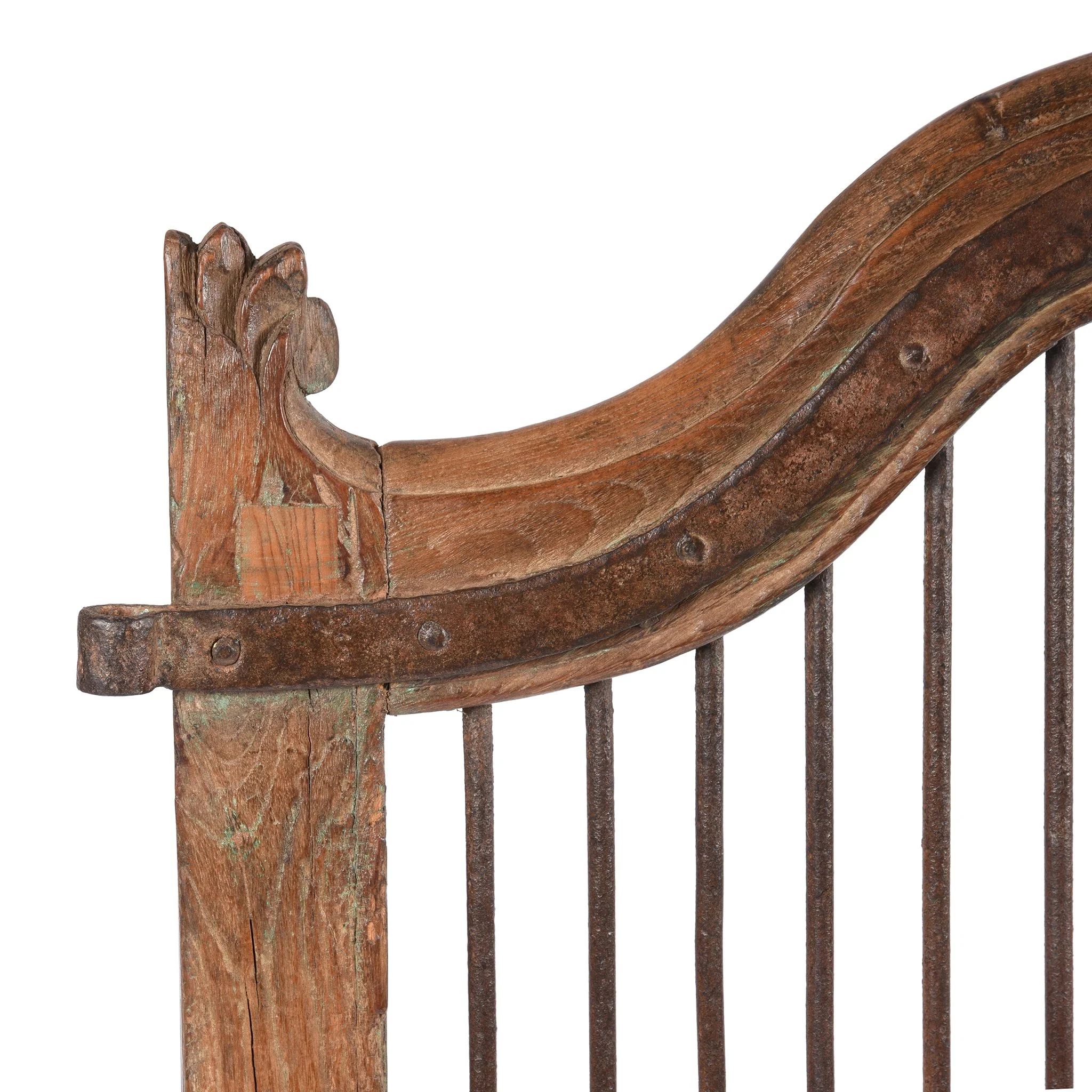 Teak Dog Gates From Gujarat - 19thC - Image 2
