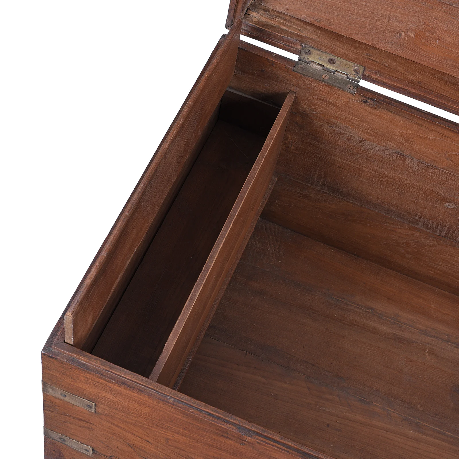 Brass Bound Teak Military Chest - 19th Century - Image 10