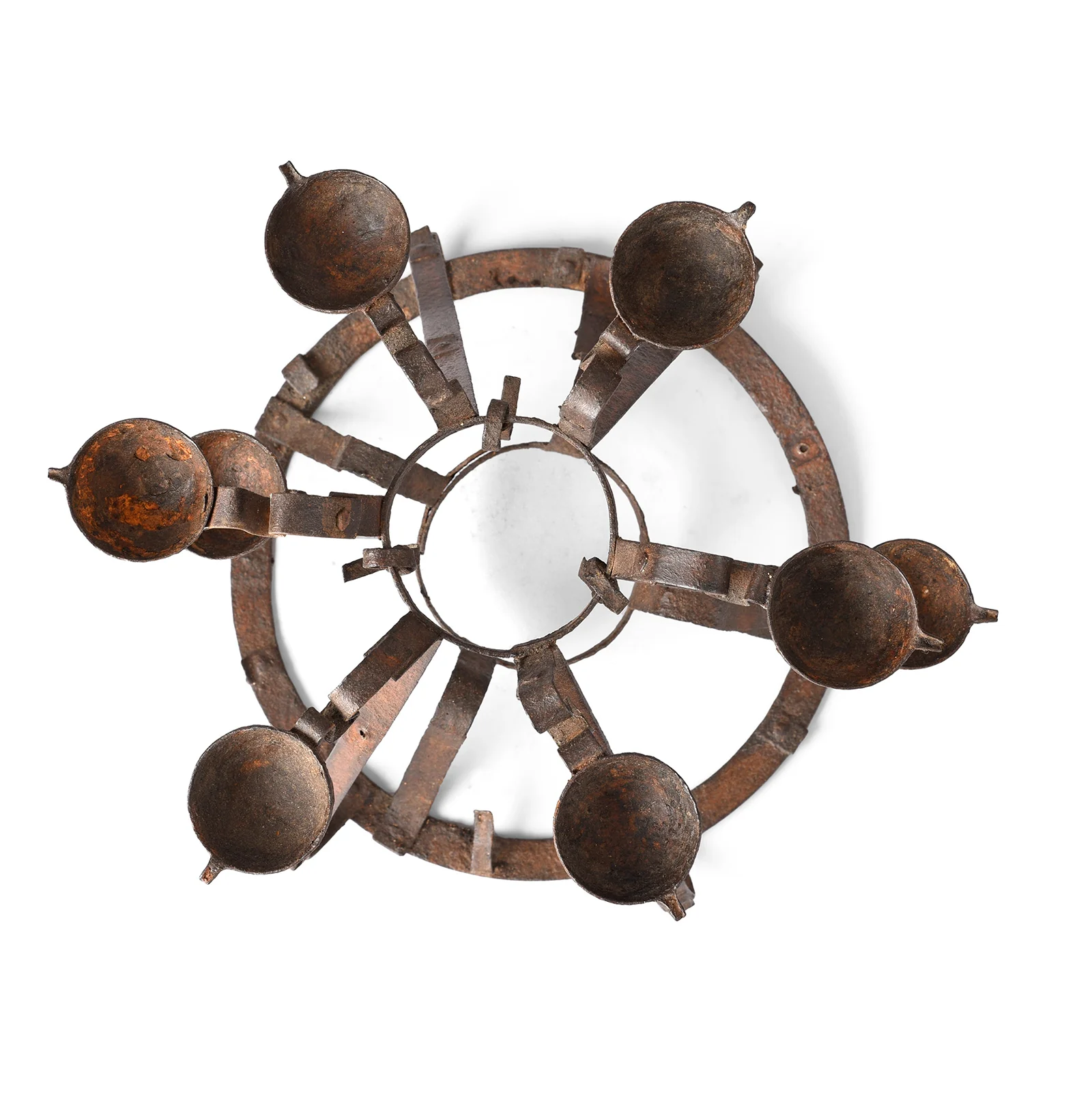 Old Iron Bastar Tribal Toran (Oil Lamp) - Ca 1920 - Image 3