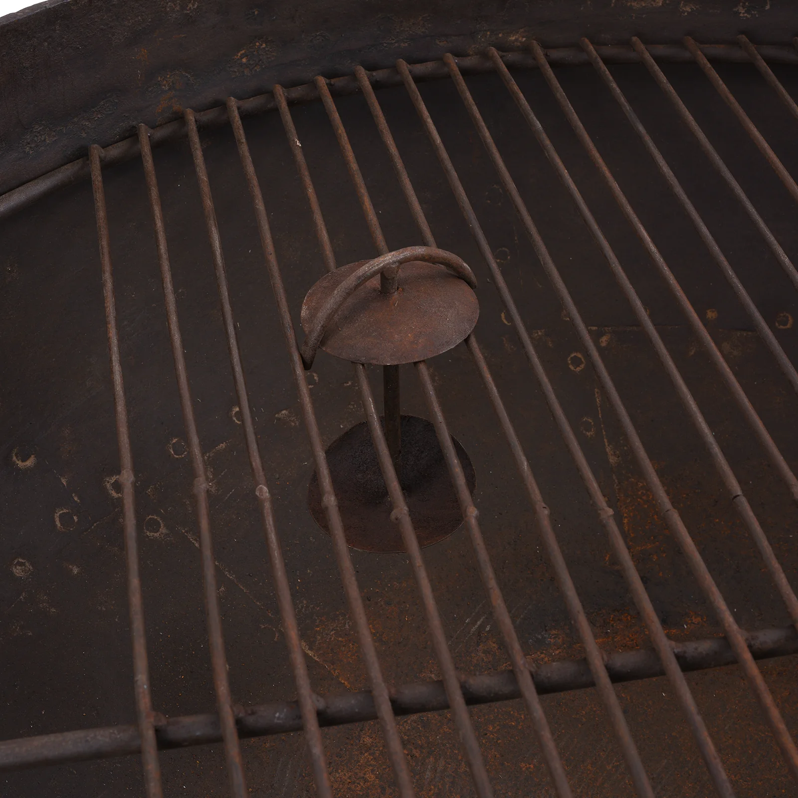 Old Kadai Fire Bowl From Rajasthan - Ca 1920 Inc Stand & Grill - Image 7