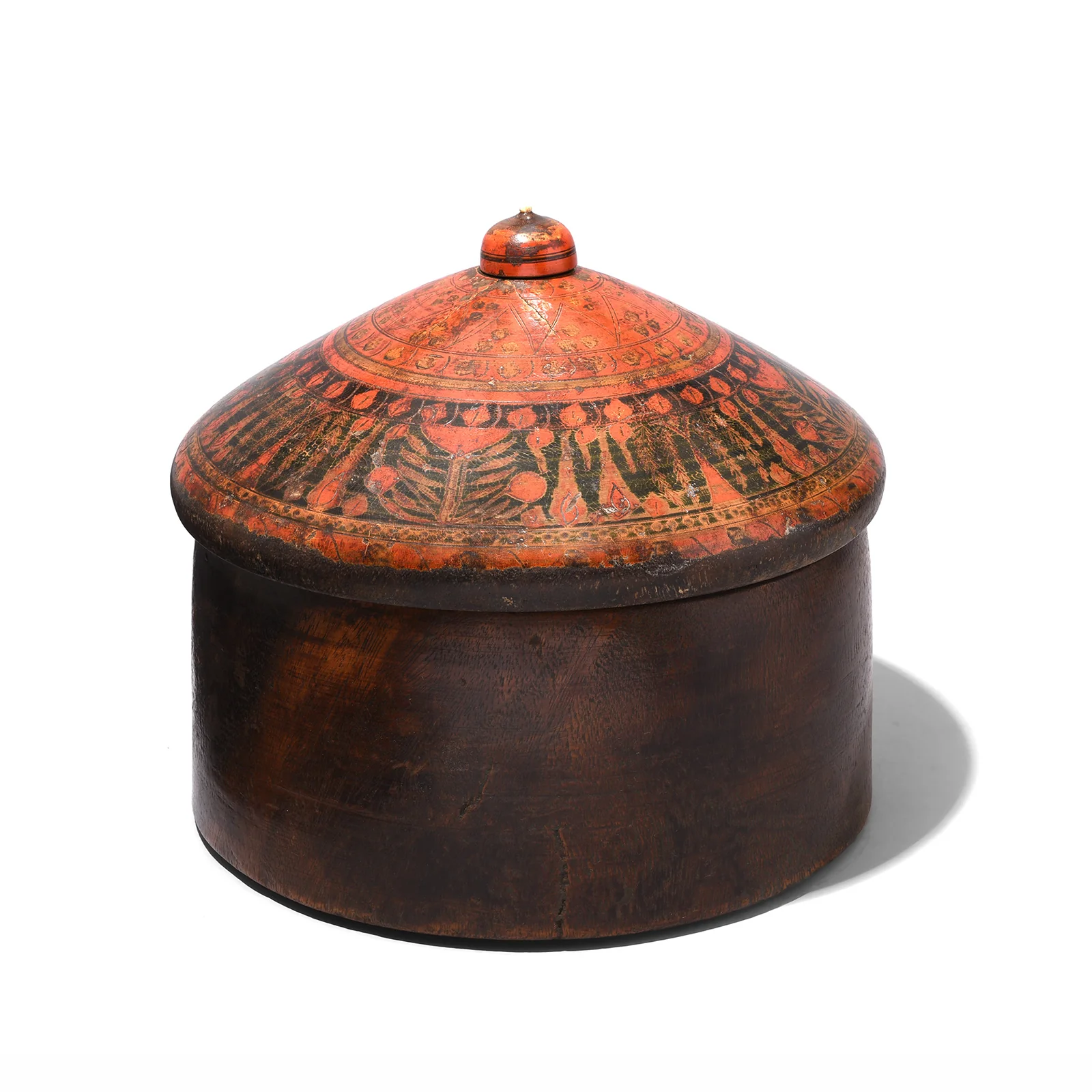 Old Lacquer Box From Jaisalmer - 18th Century