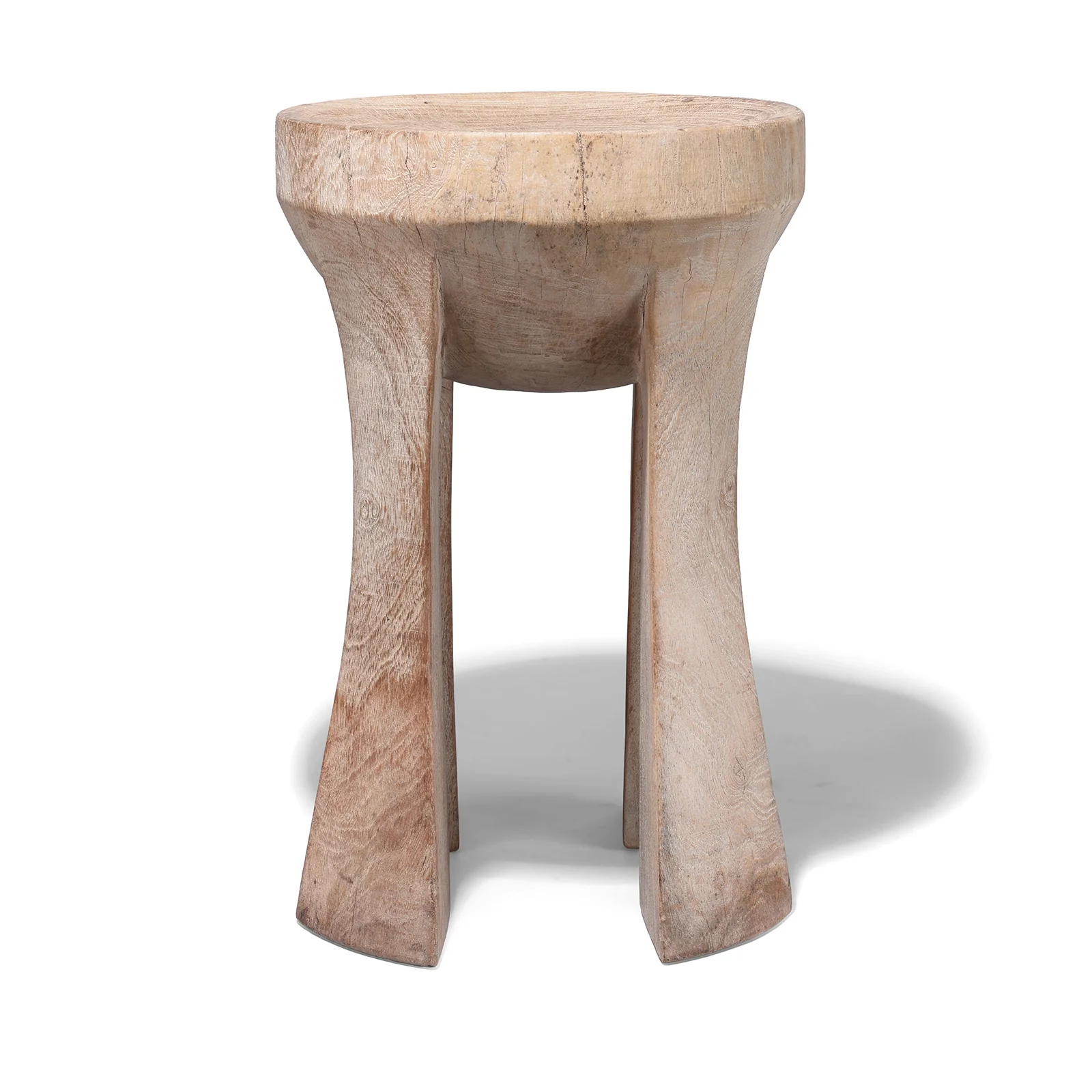 Old Neem Wood Stool From Himachal Pradesh - Image 2