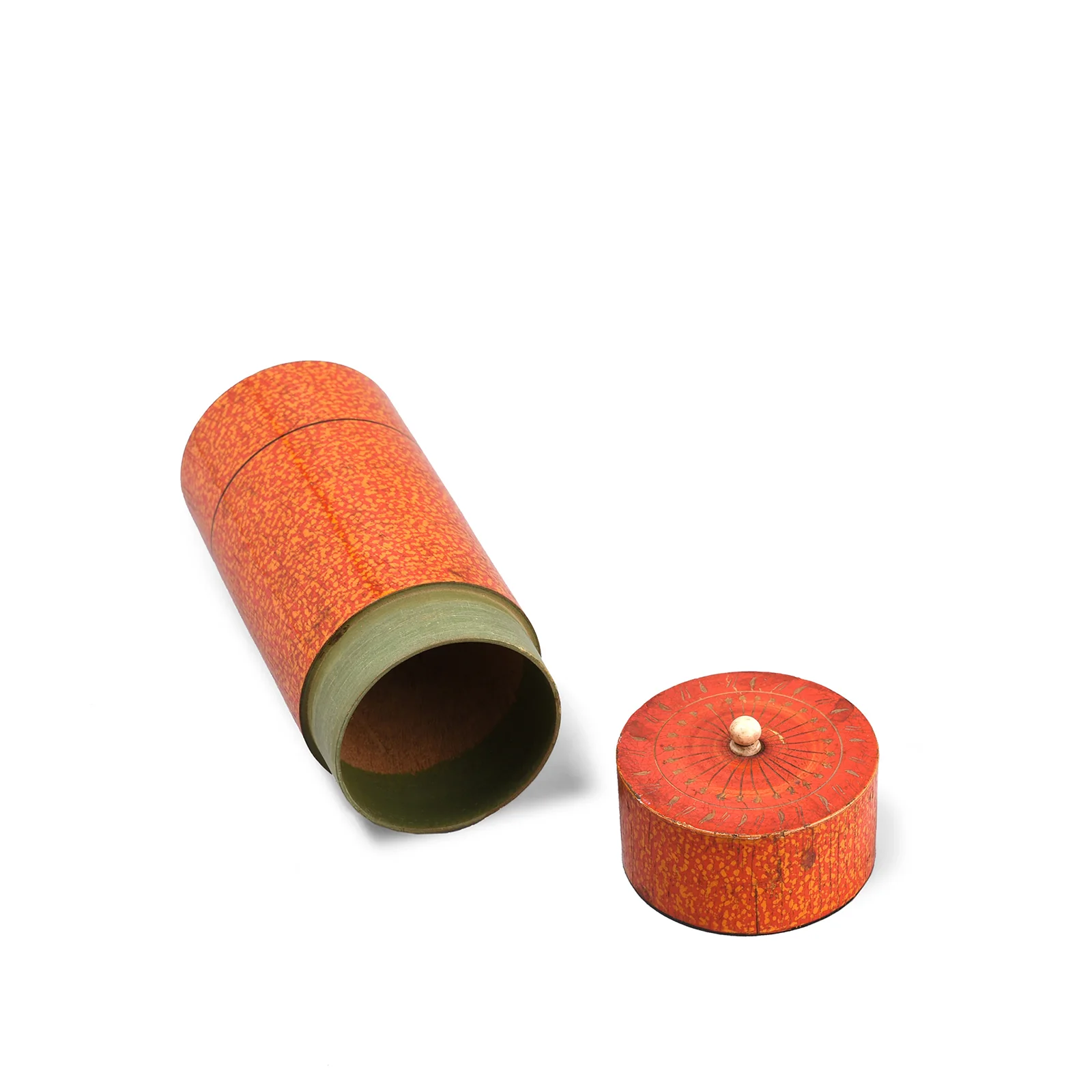 Spotted Lacquer Pot From Rajasthan - Early 20th Century - Image 2