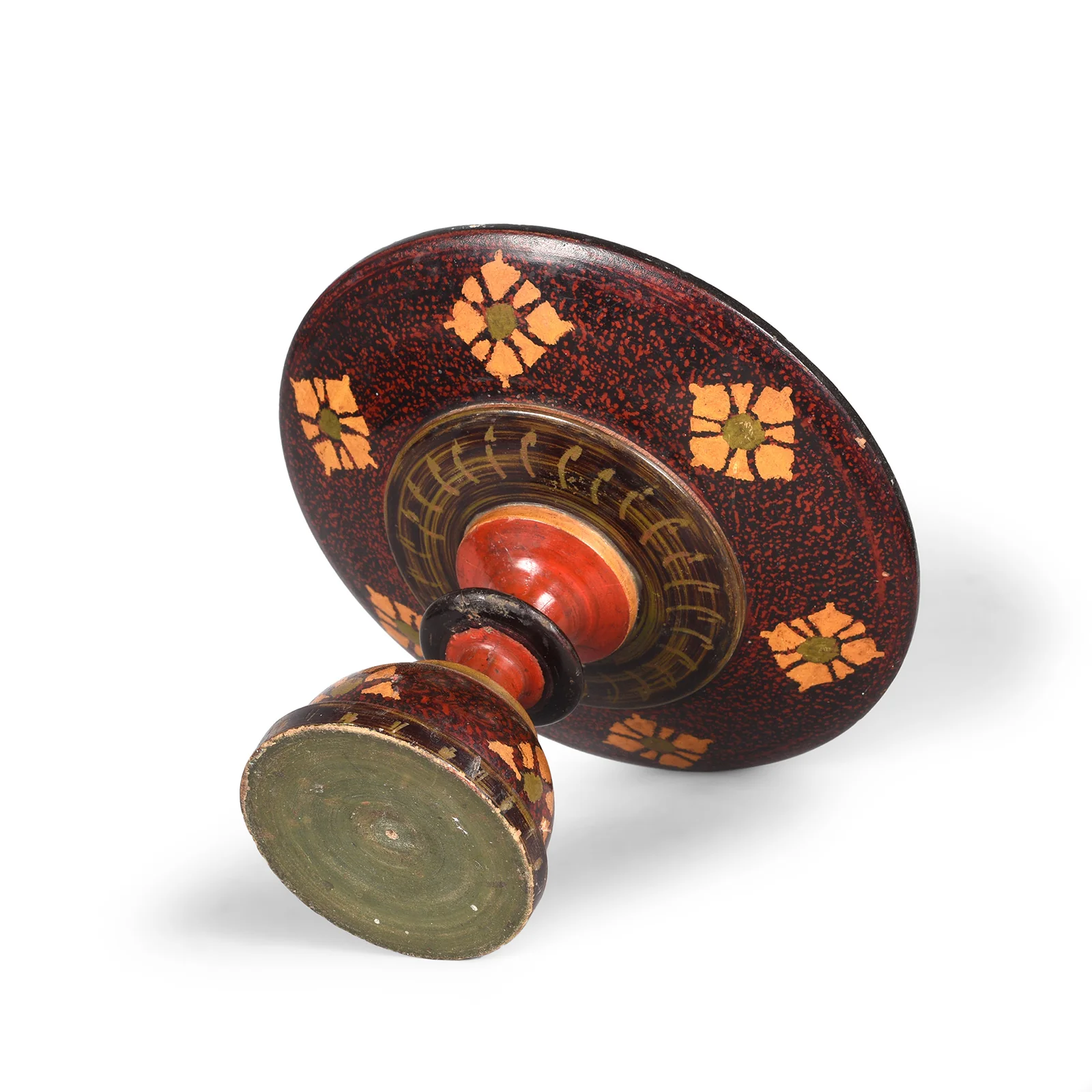 Old Scratchwork Lacquer Stand From Sindh - Ca 1920 - Image 3