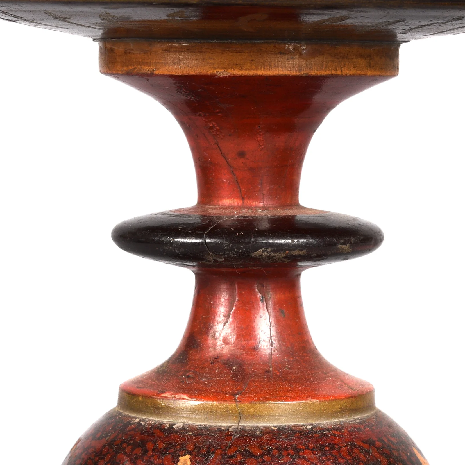Old Scratchwork Lacquer Stand From Sindh - Ca 1920 - Image 4