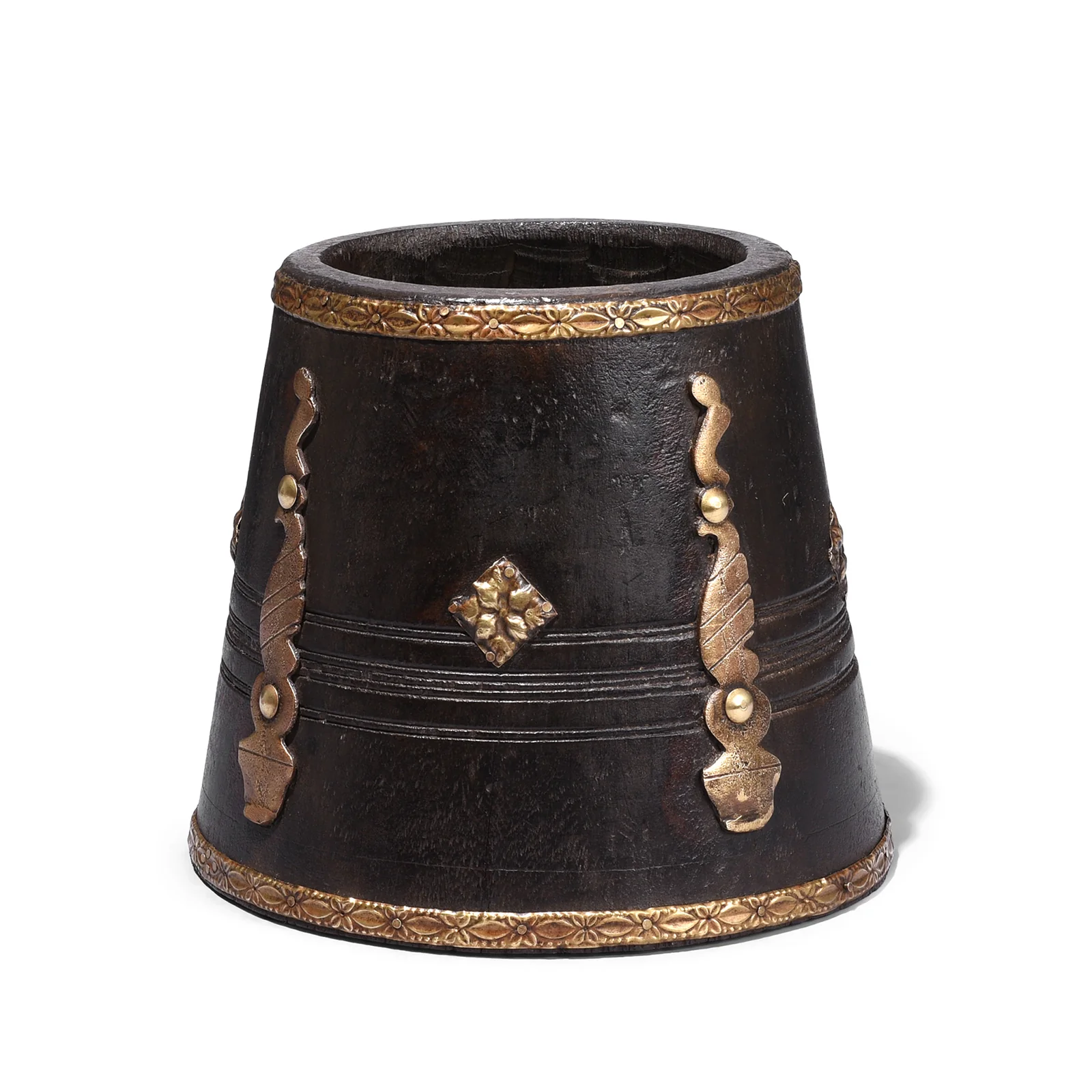 Old Wooden Grain Measure From South India - Ca 1920