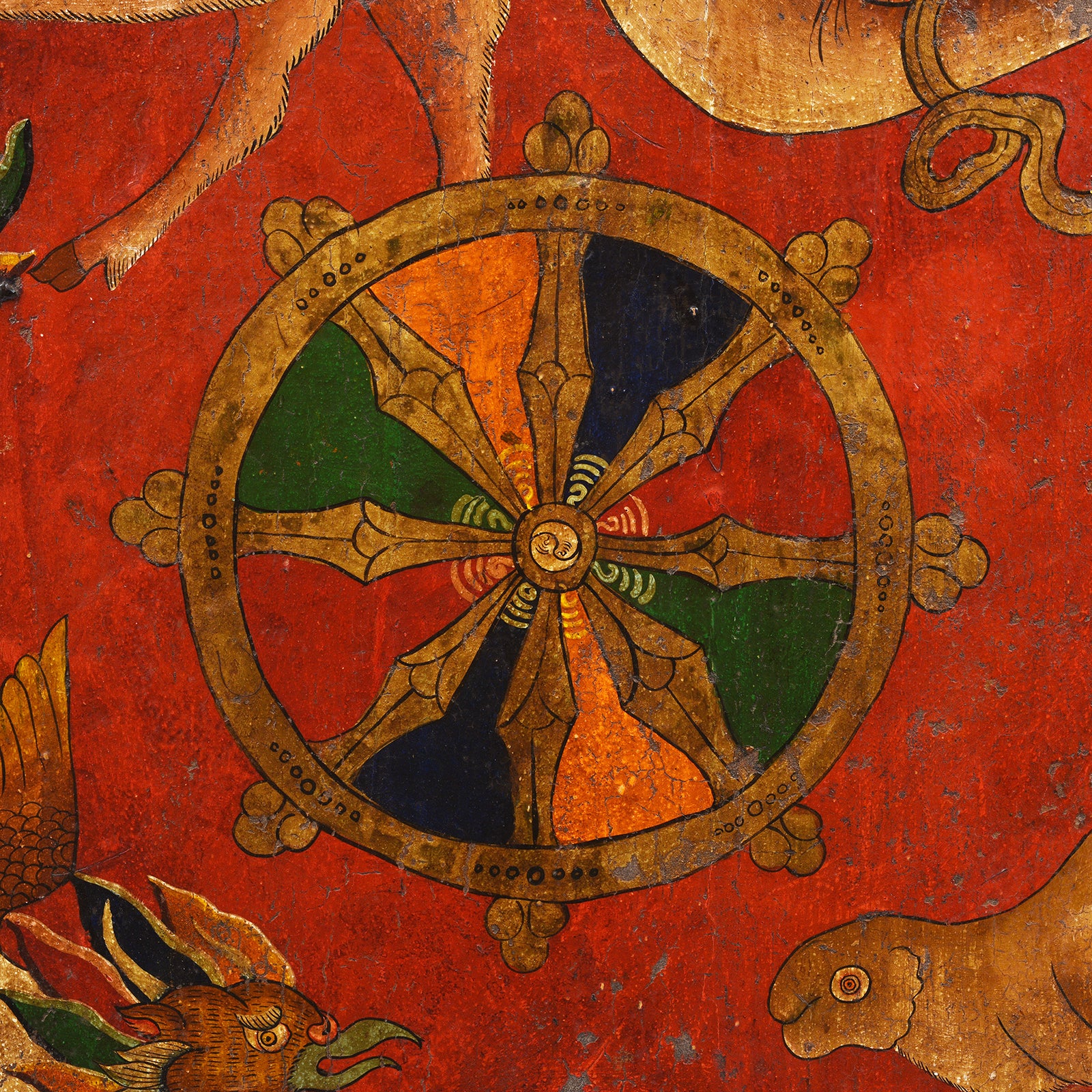 Original Painted Tibetan Door - 19th Century - Image 4