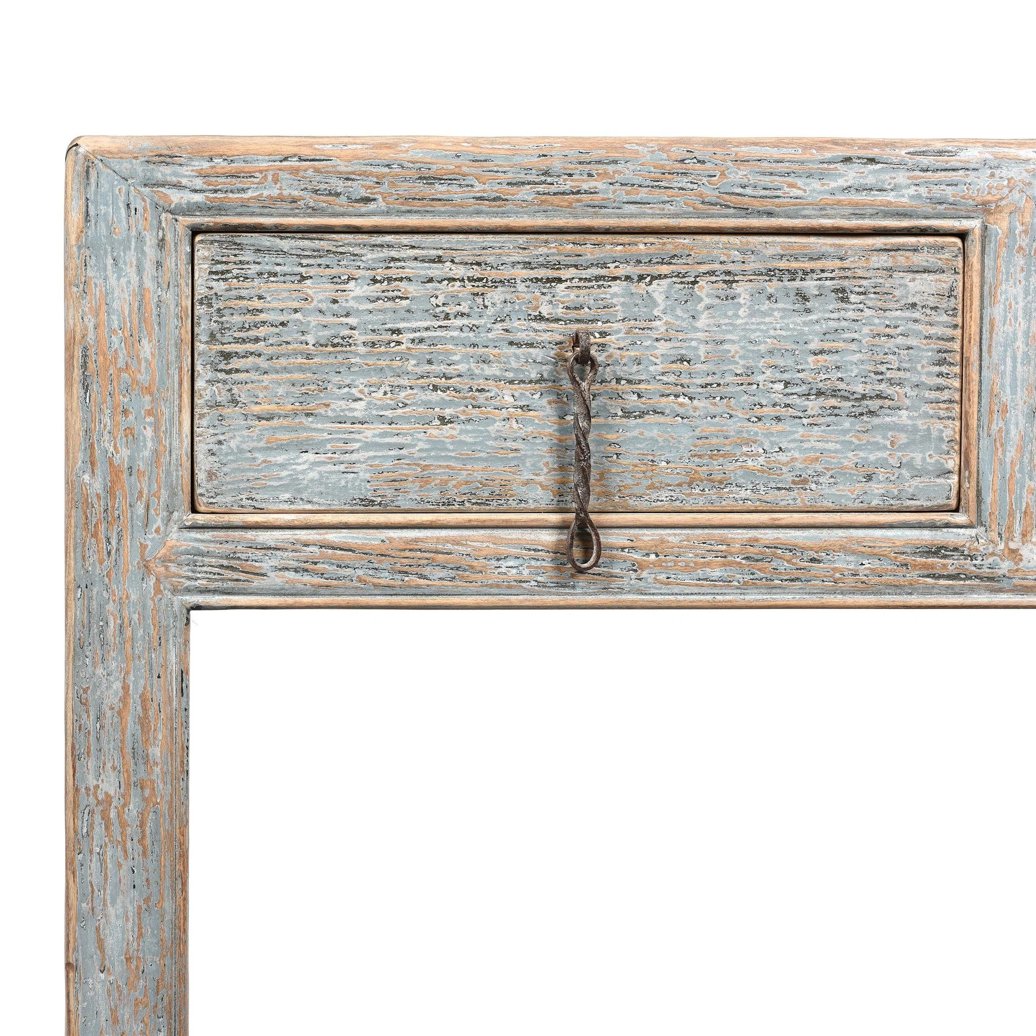 Painted 2 Drawer Console Made From Old Pine - Image 6