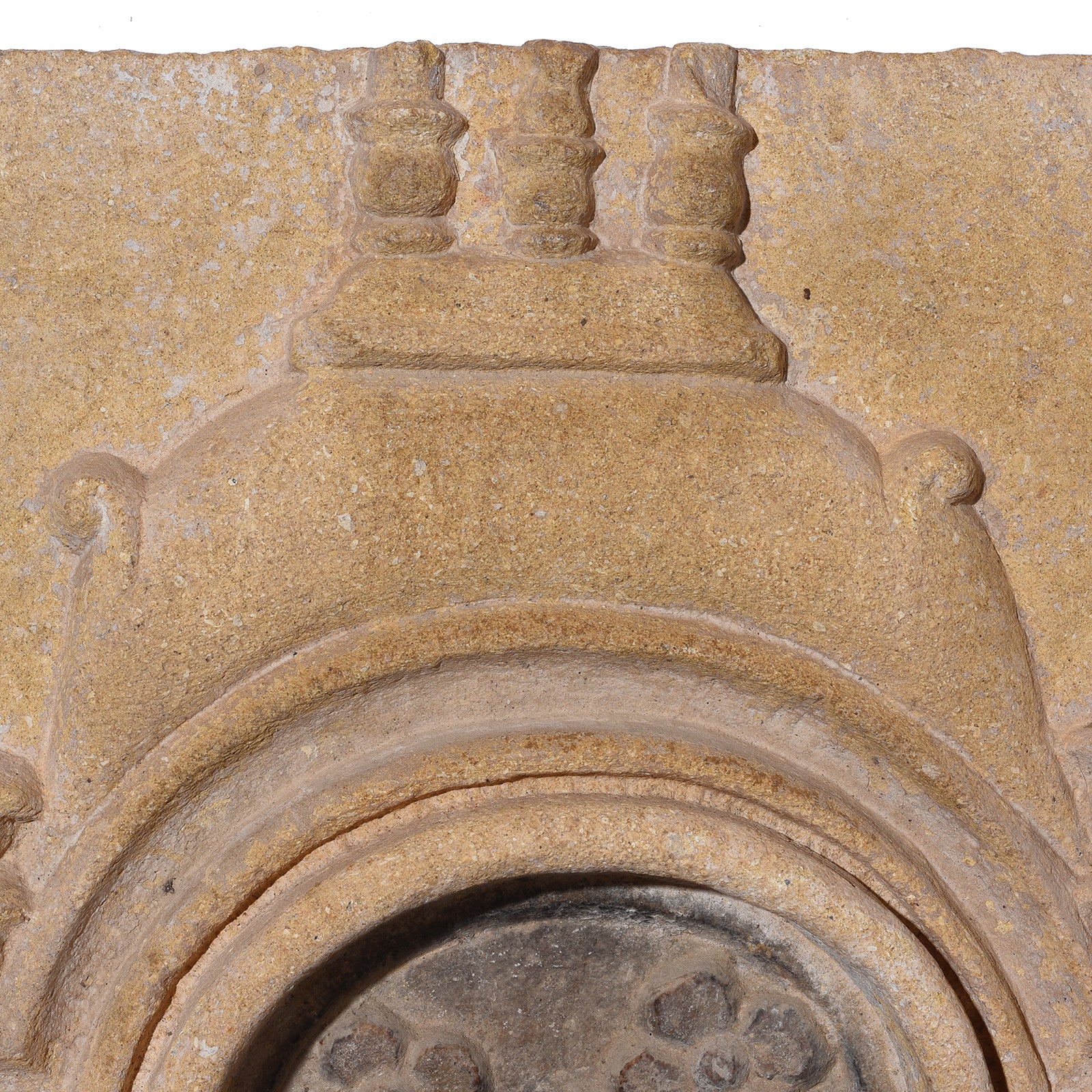 3 Way Stone Lamp Niche From Jaisalmer - 19th Century - Image 5