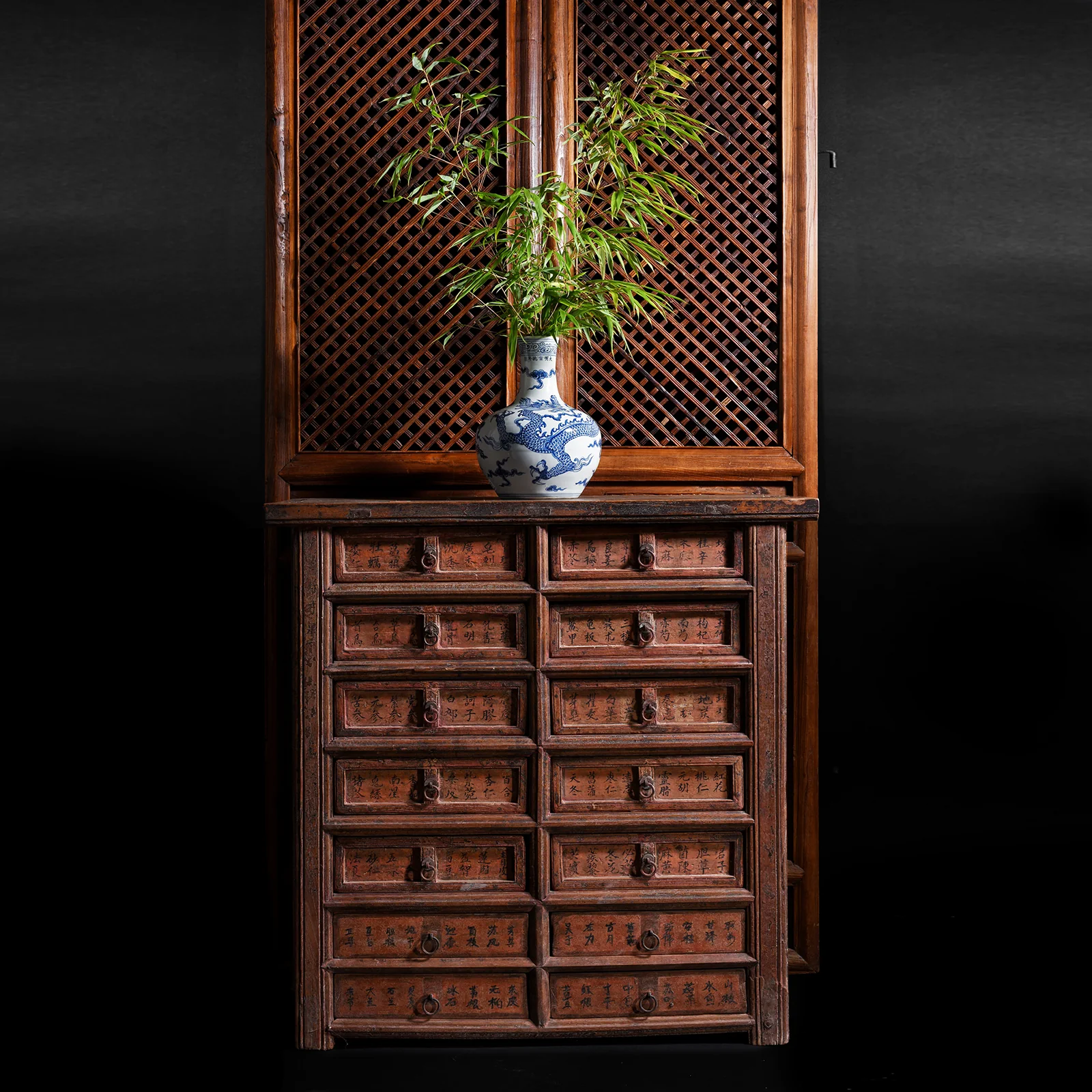 Painted Apothecary Chest From Shanxi Province - 19th Century - Image 7