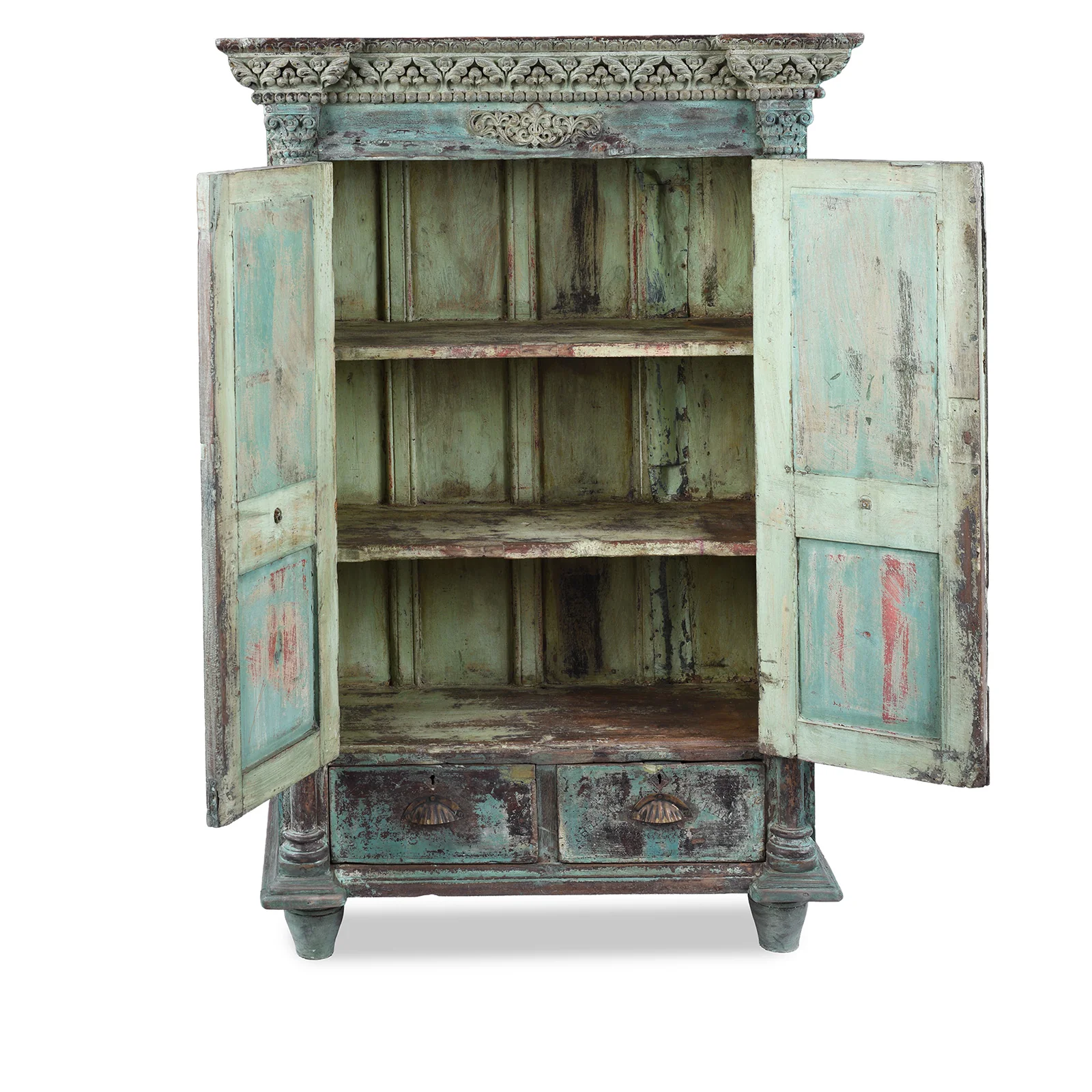 Painted Sunburst Almirah Cabinet - 19th Century - Image 5
