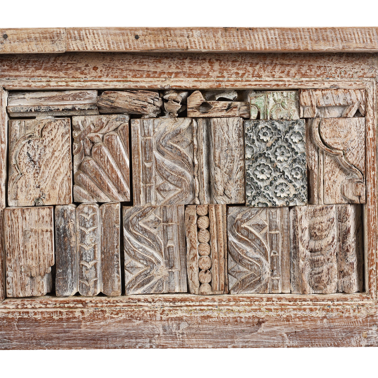 Painted Console Table Made From Reclaimed Teak - Image 5