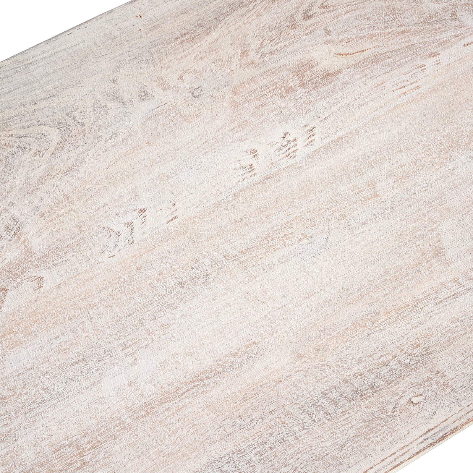 White Console Table Made From Reclaimed Teak - Image 7