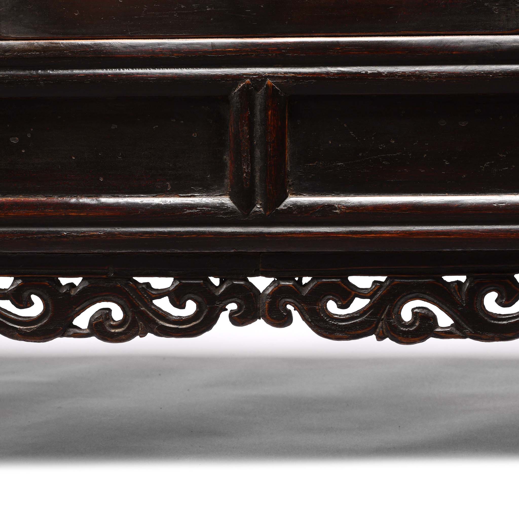 Painted Elm Kang Table From Shanxi - Late 19thC - Image 3