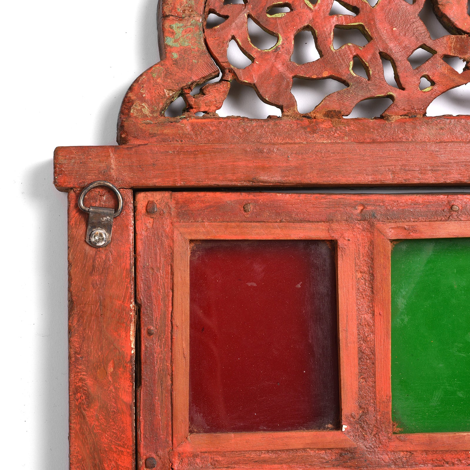 Painted Family Temple Window From Rajasthan - 19th Century - Image 6