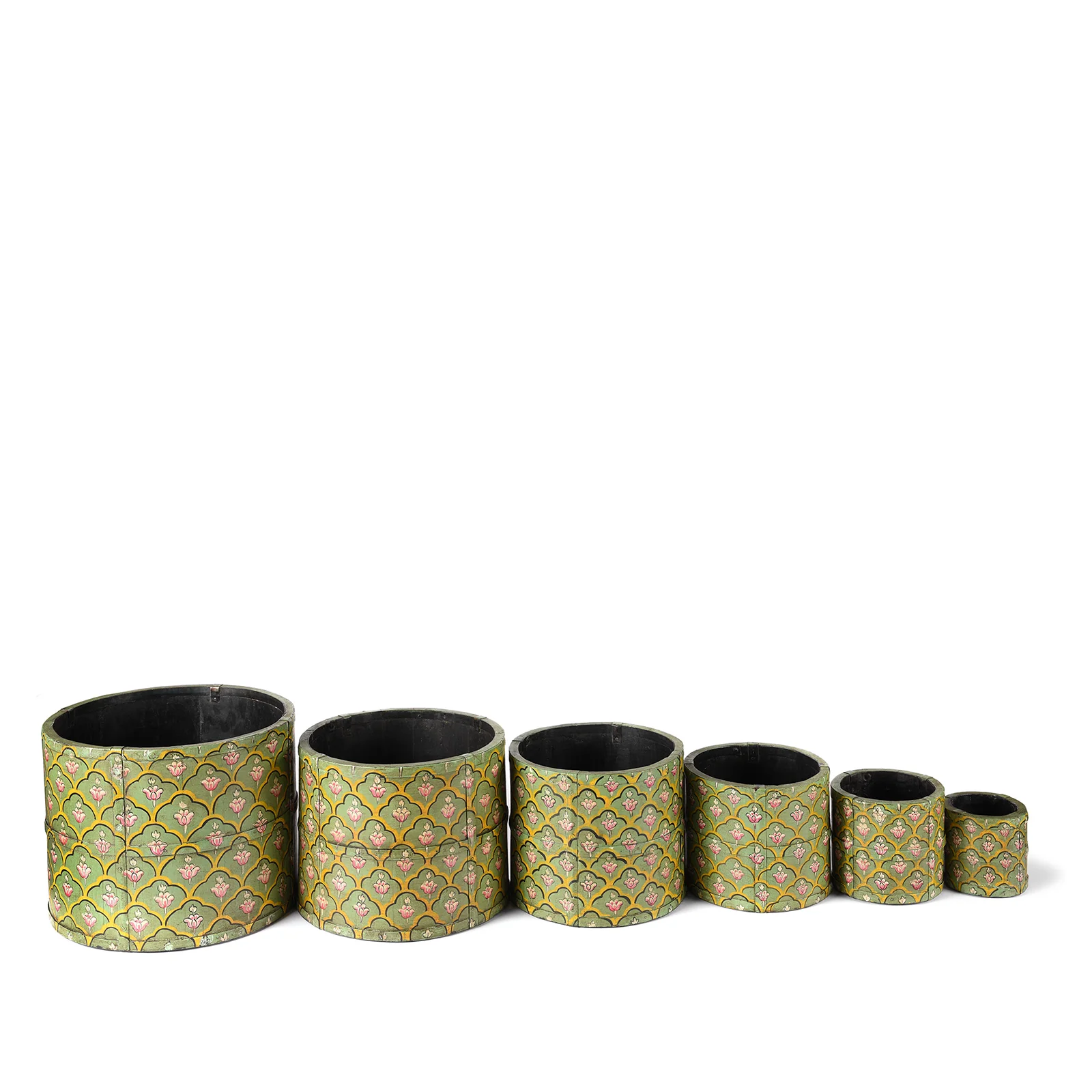 Painted Wooden Grain Measure Pencil Pot - Image 10