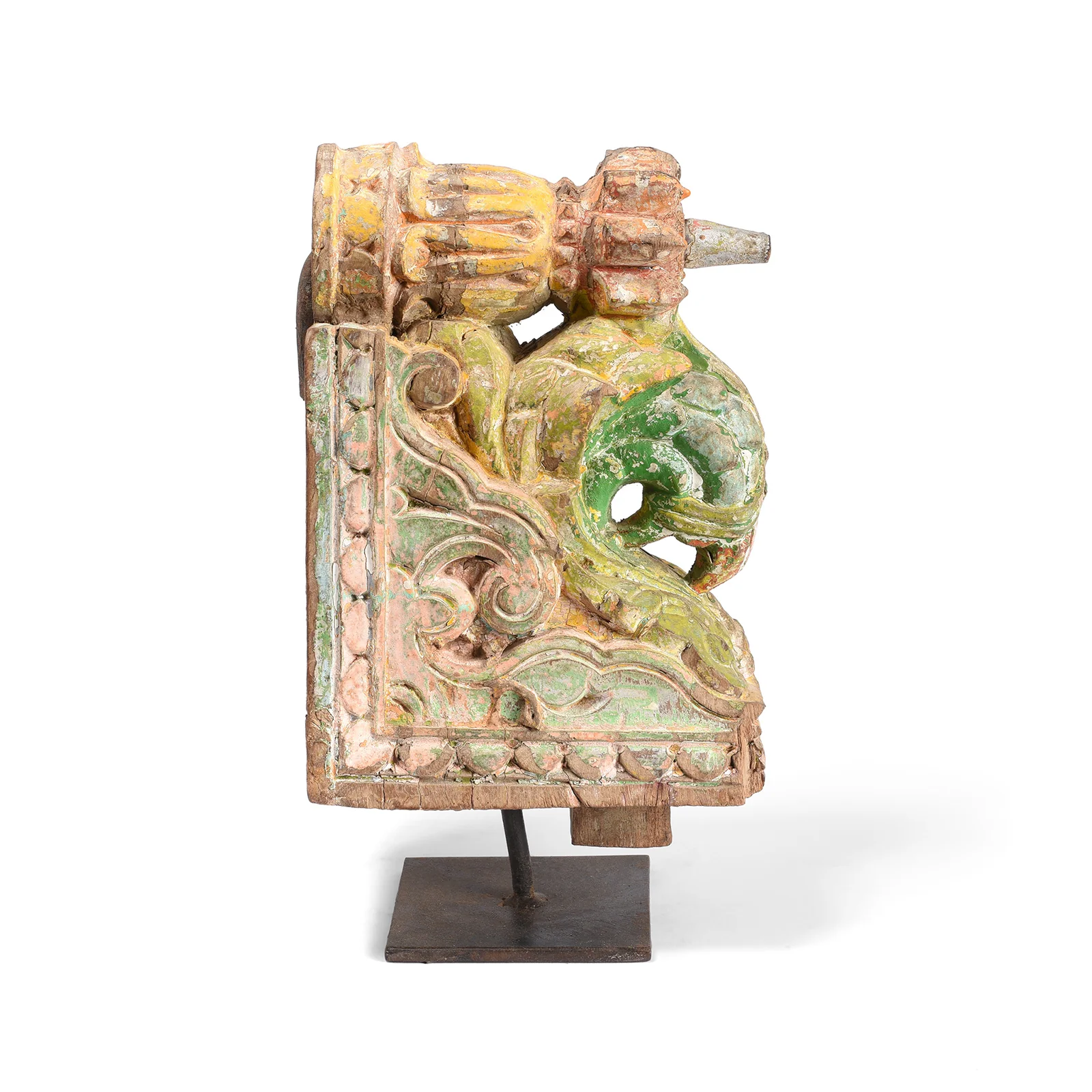 Painted Corbel From Maharashtra - 19th Century - Image 2