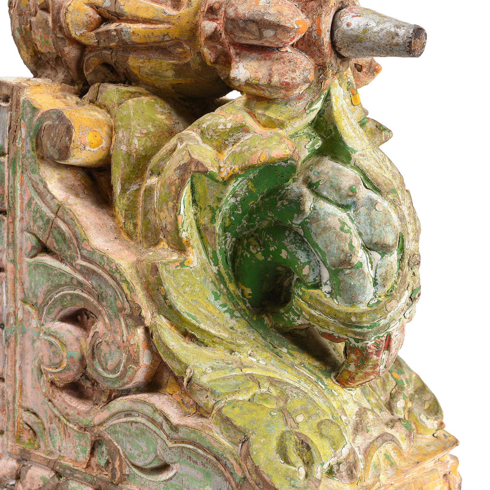 Painted Corbel From Maharashtra - 19th Century - Image 3