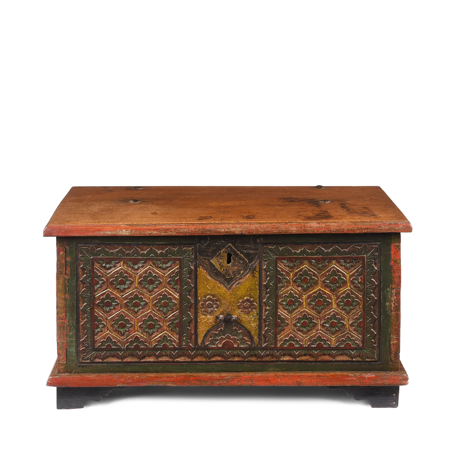 Painted Indonesian Chest - 19th Century