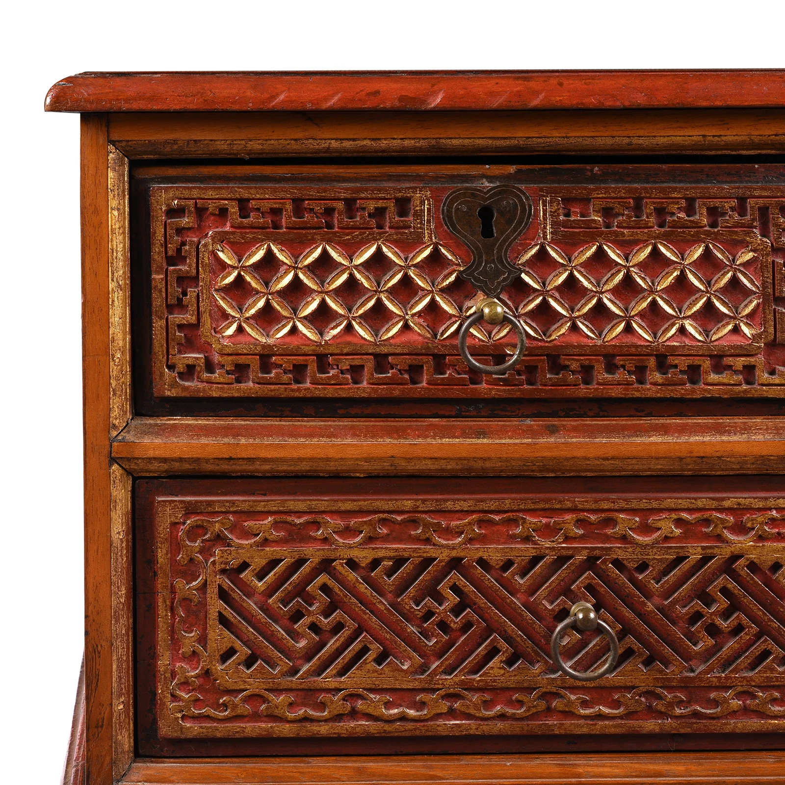 Painted Indonesian Madura Chest - 19th Century - Image 2