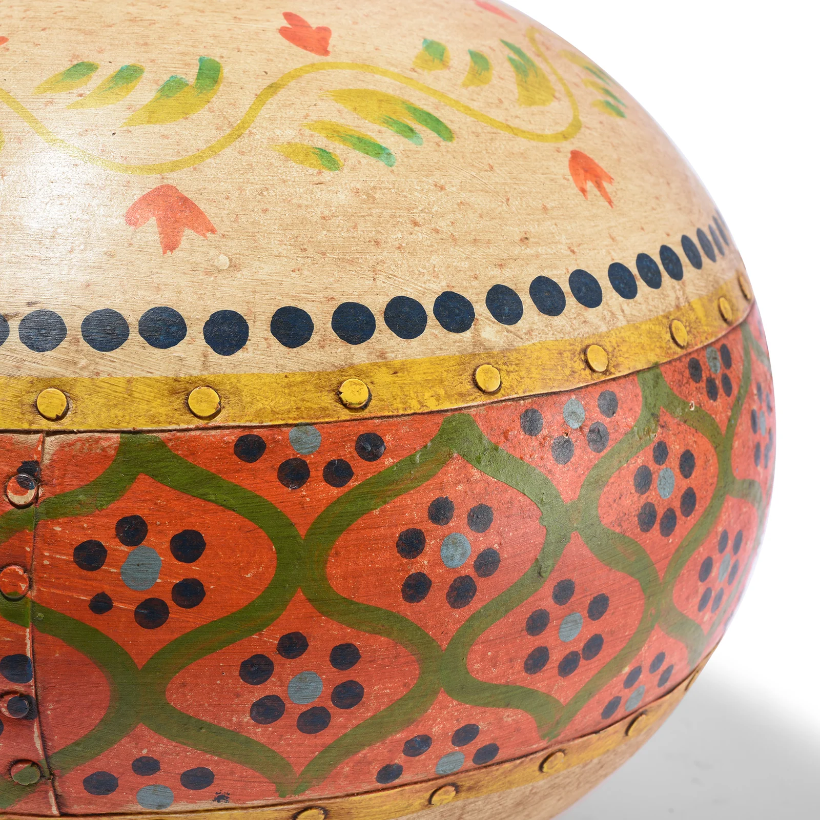 Painted Indian Matka Table Lamp - Image 10