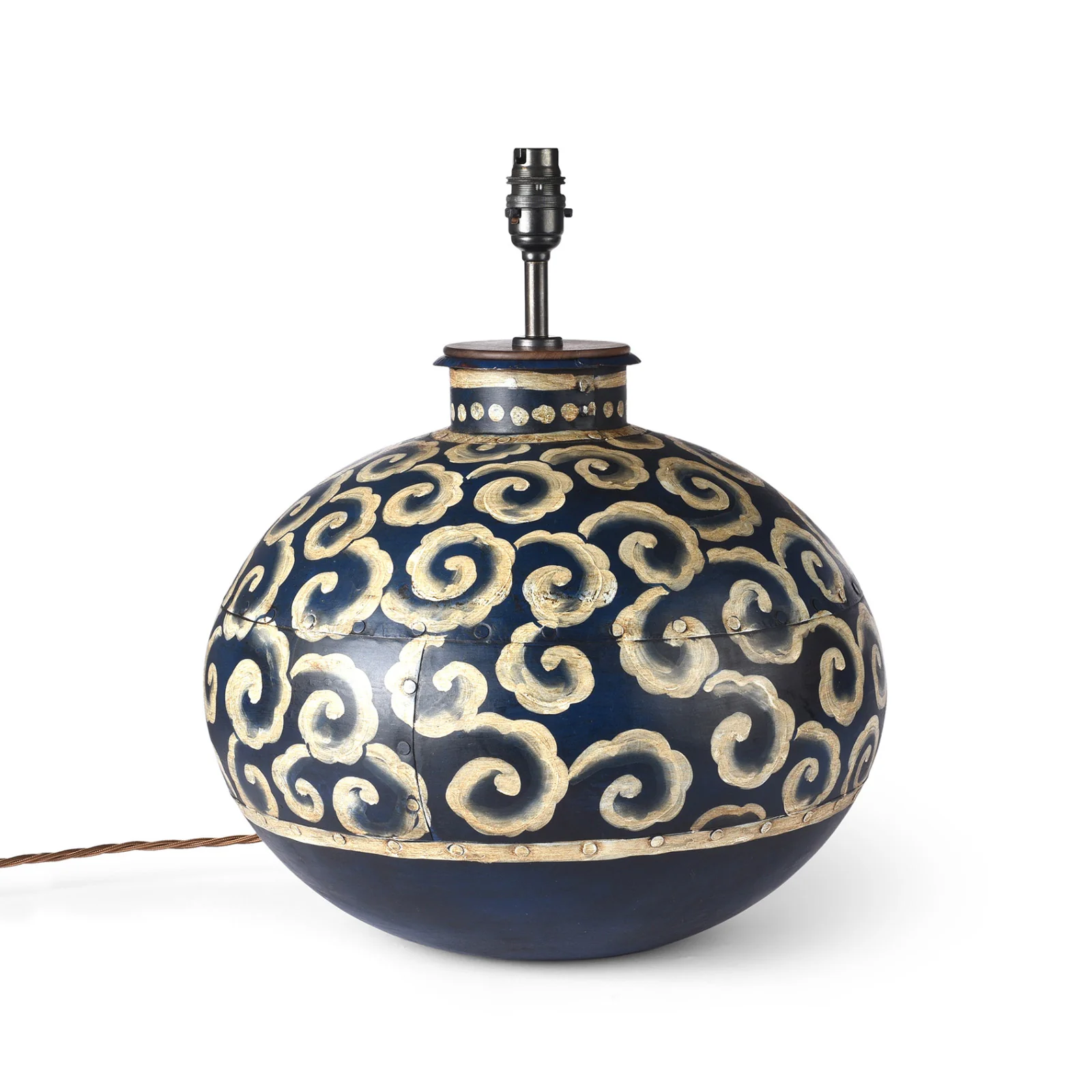 Painted Indian Matka Table Lamp - Image 11